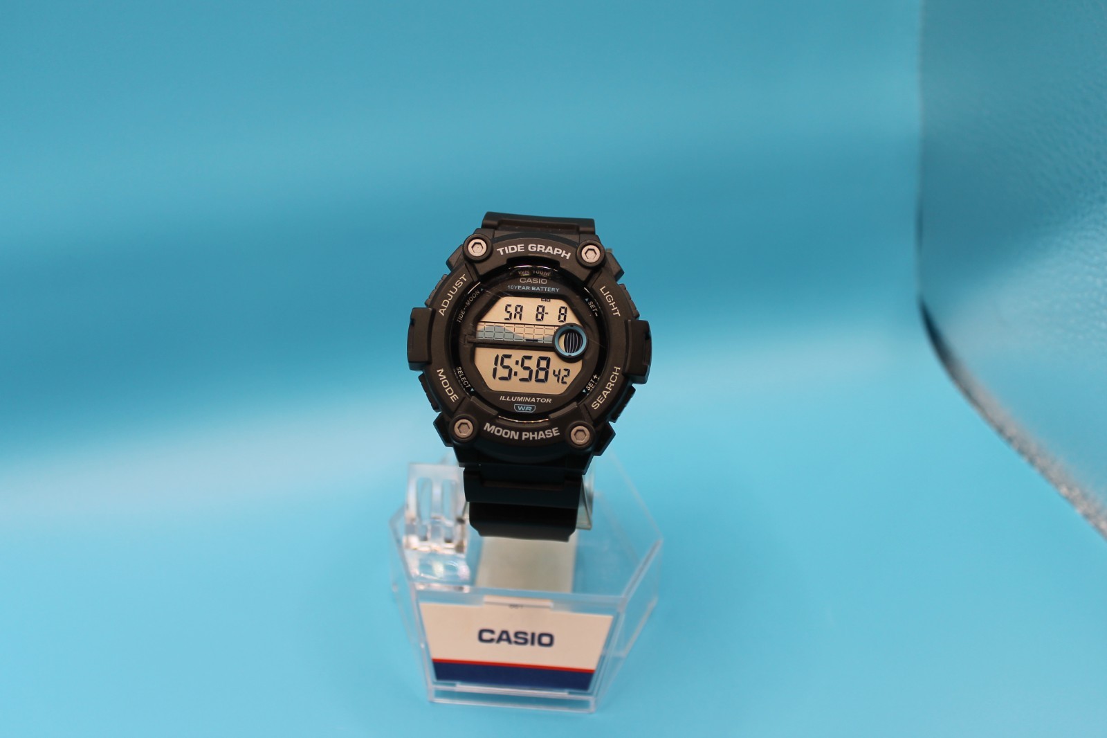 Casio WS-1300H-1AV Digital Sport 100M WR Alarm LED Backlight Stopwatch Dual Time