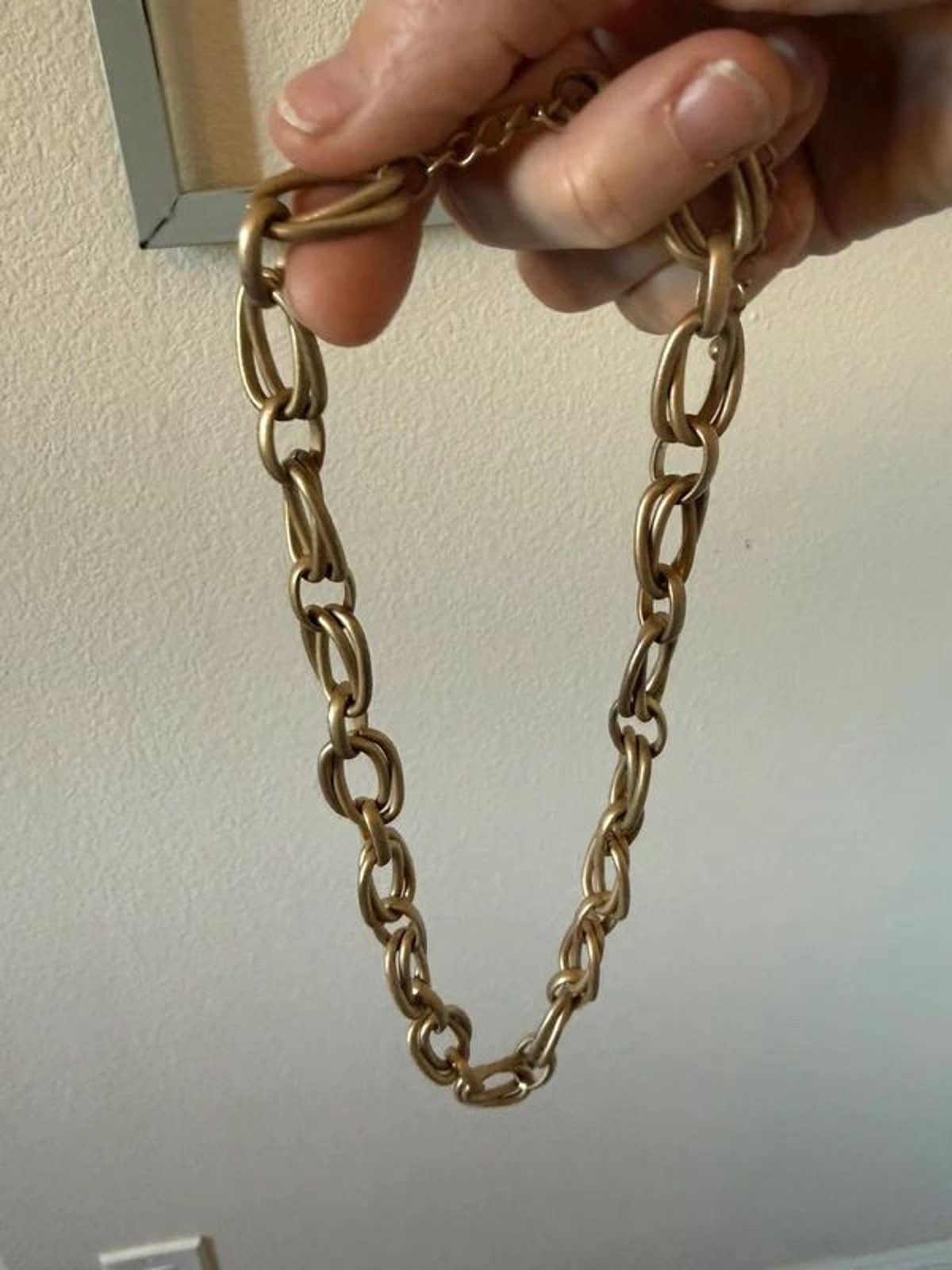 chunky paperclip chain necklace