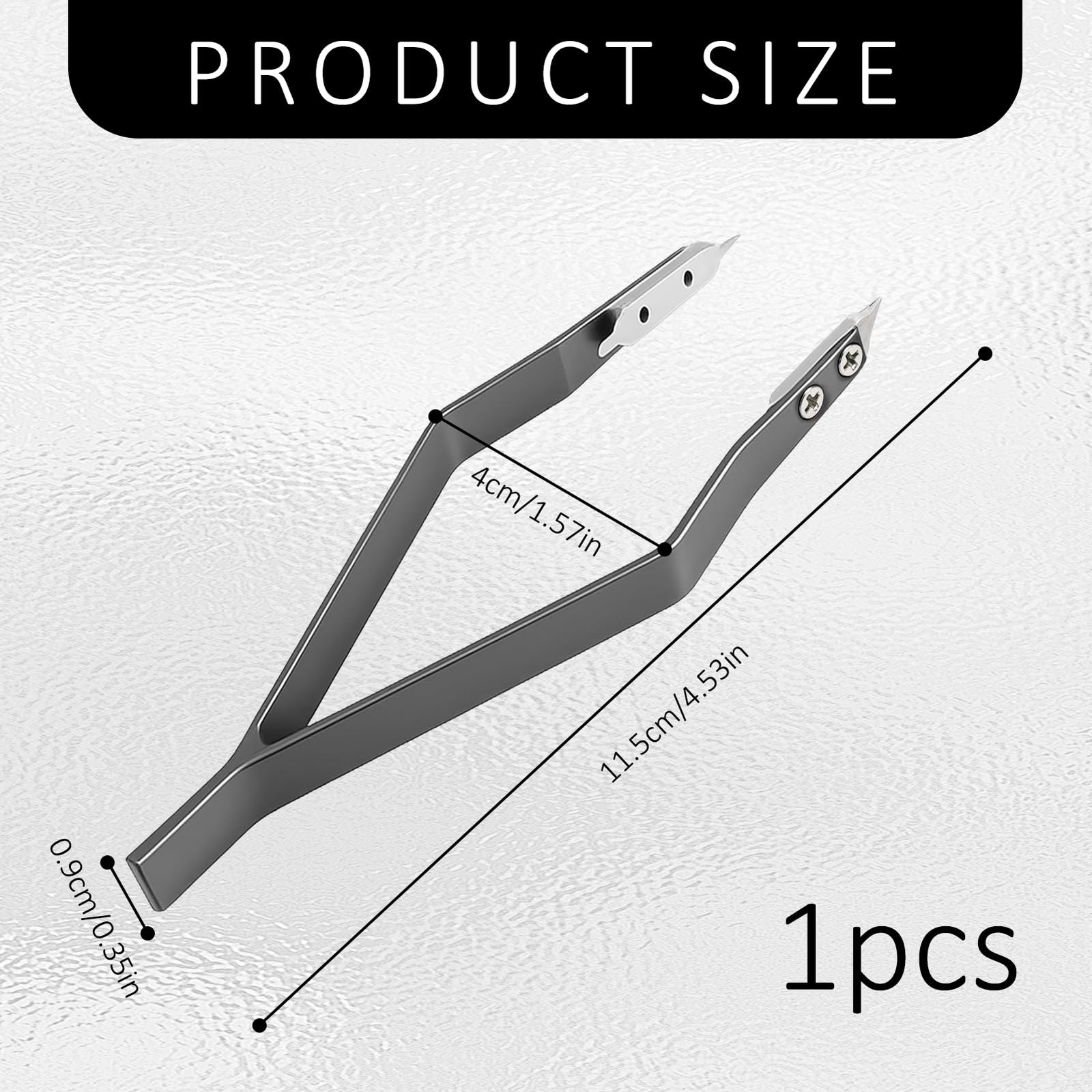 Spring Bar Tweezers,V Shaped Spring Bar Tweezers,Aluminum Alloy for Precise R…