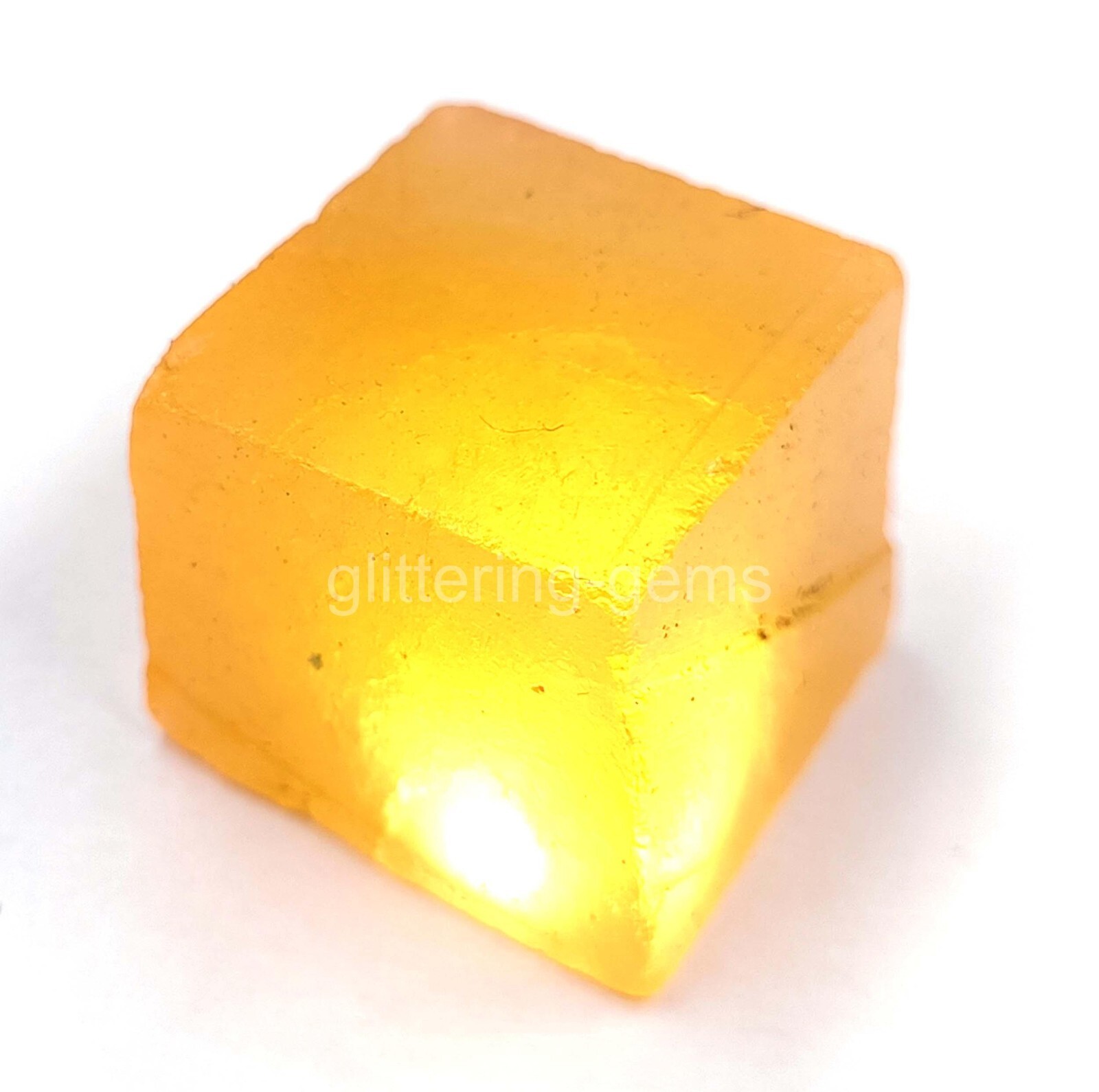 95–100 Ct Natural Dyed Yellow Sapphire Cube Rough IGL Certified Gemstone 5DOI