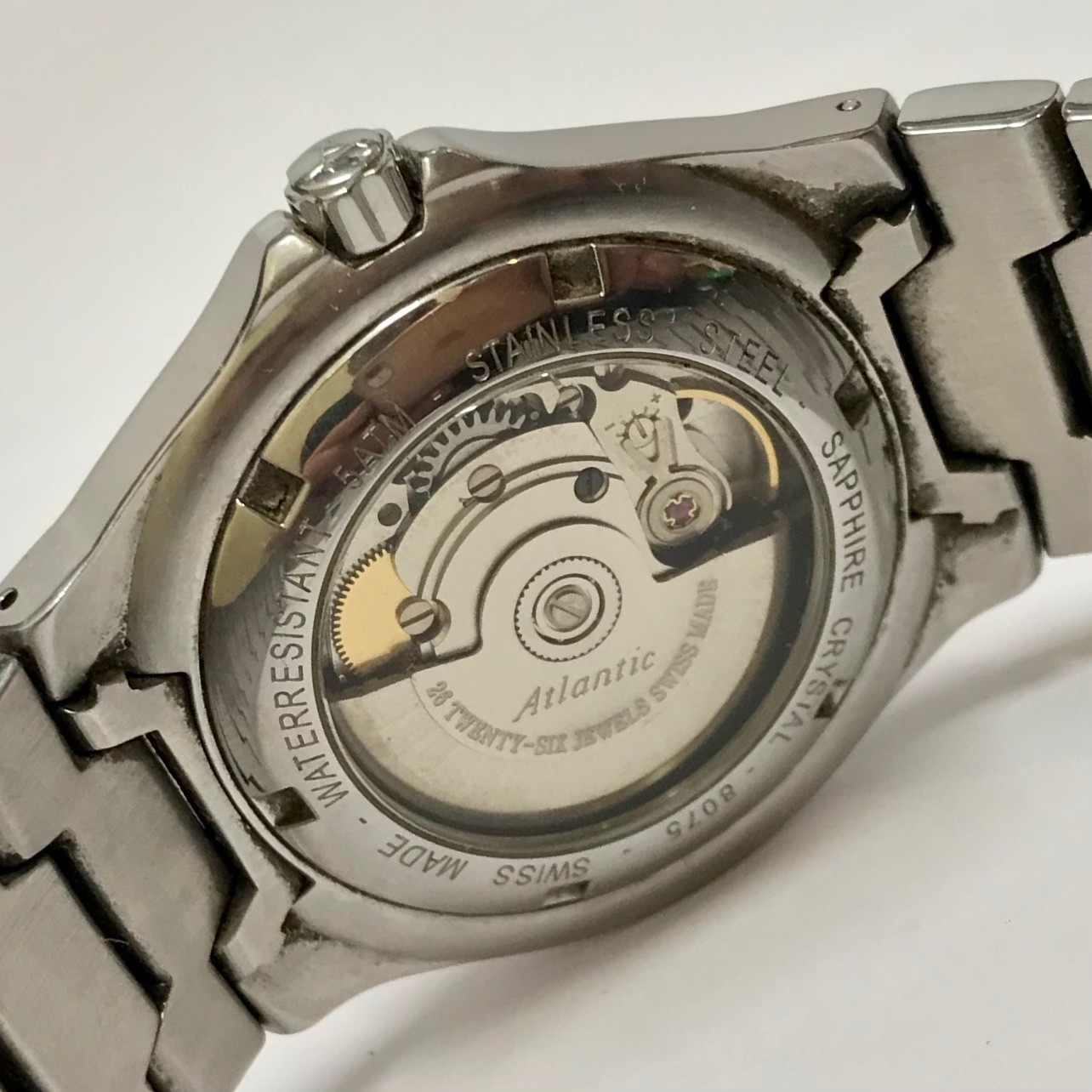ATLANTIC 8075 Mariner Automatic Mens Watch 37mm AUTOMATIC Bracelet