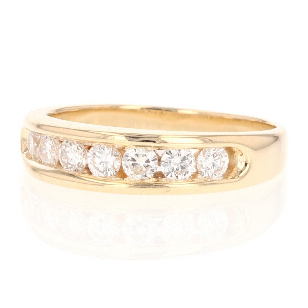 .50ctw Round Cut Diamond Channel-Set Wedding Band Ring 14k Yellow Gold Size 6.5