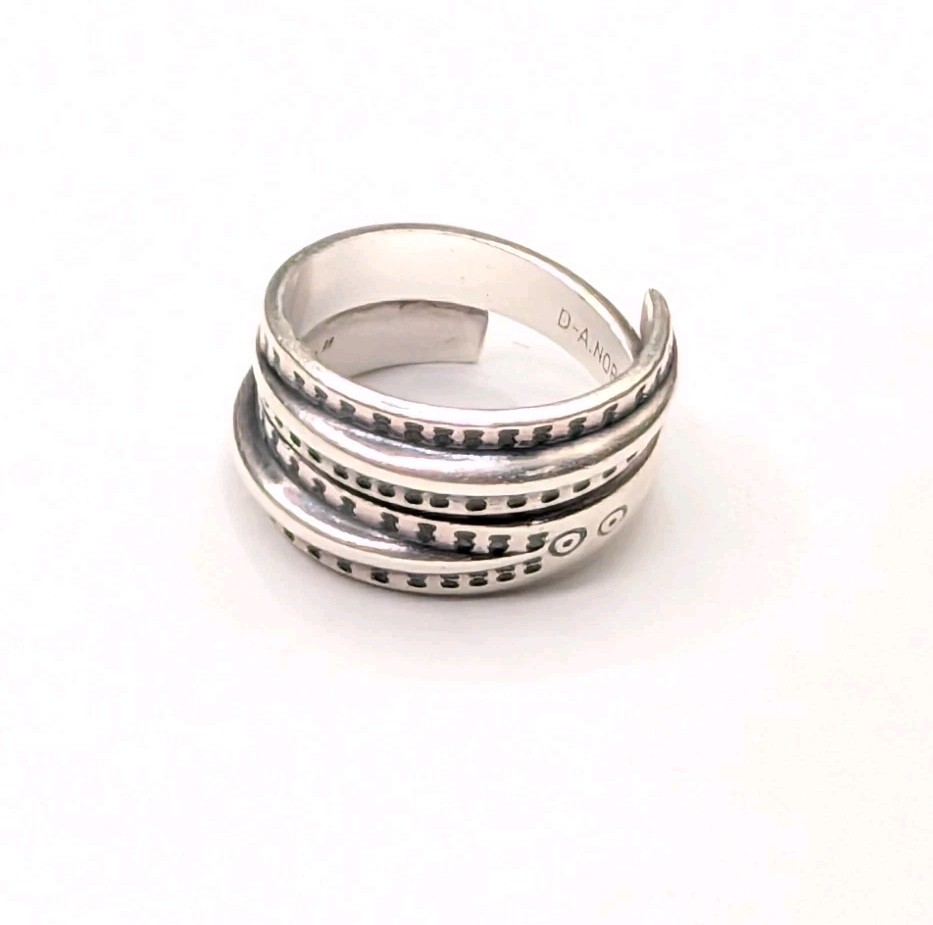David Andersen Sterling Silver Saga Copy Orig Year 300 Snake Ring Size 5 1/2 +/-