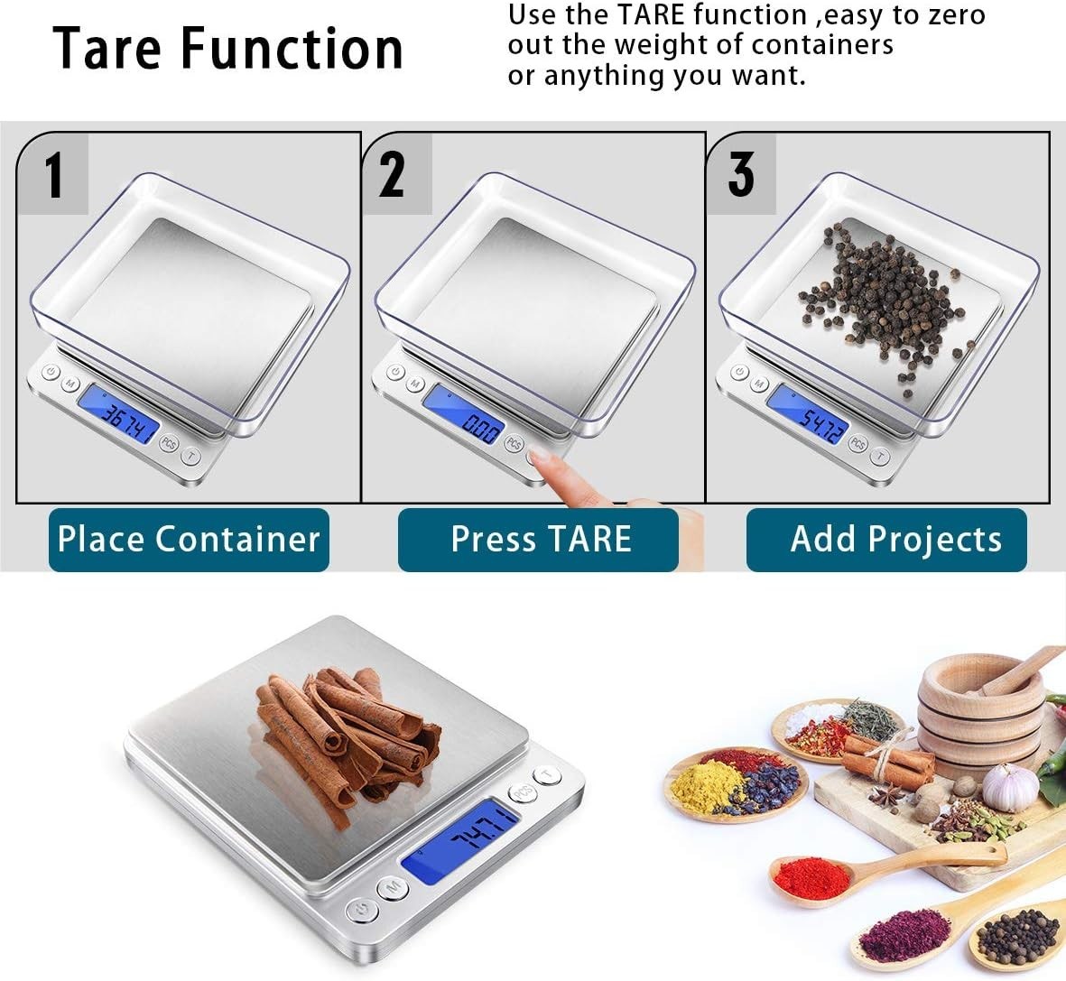 Mini Digital Scale with 0.01g Accuracy – Perfect for Herbs, Gold, and Food Items