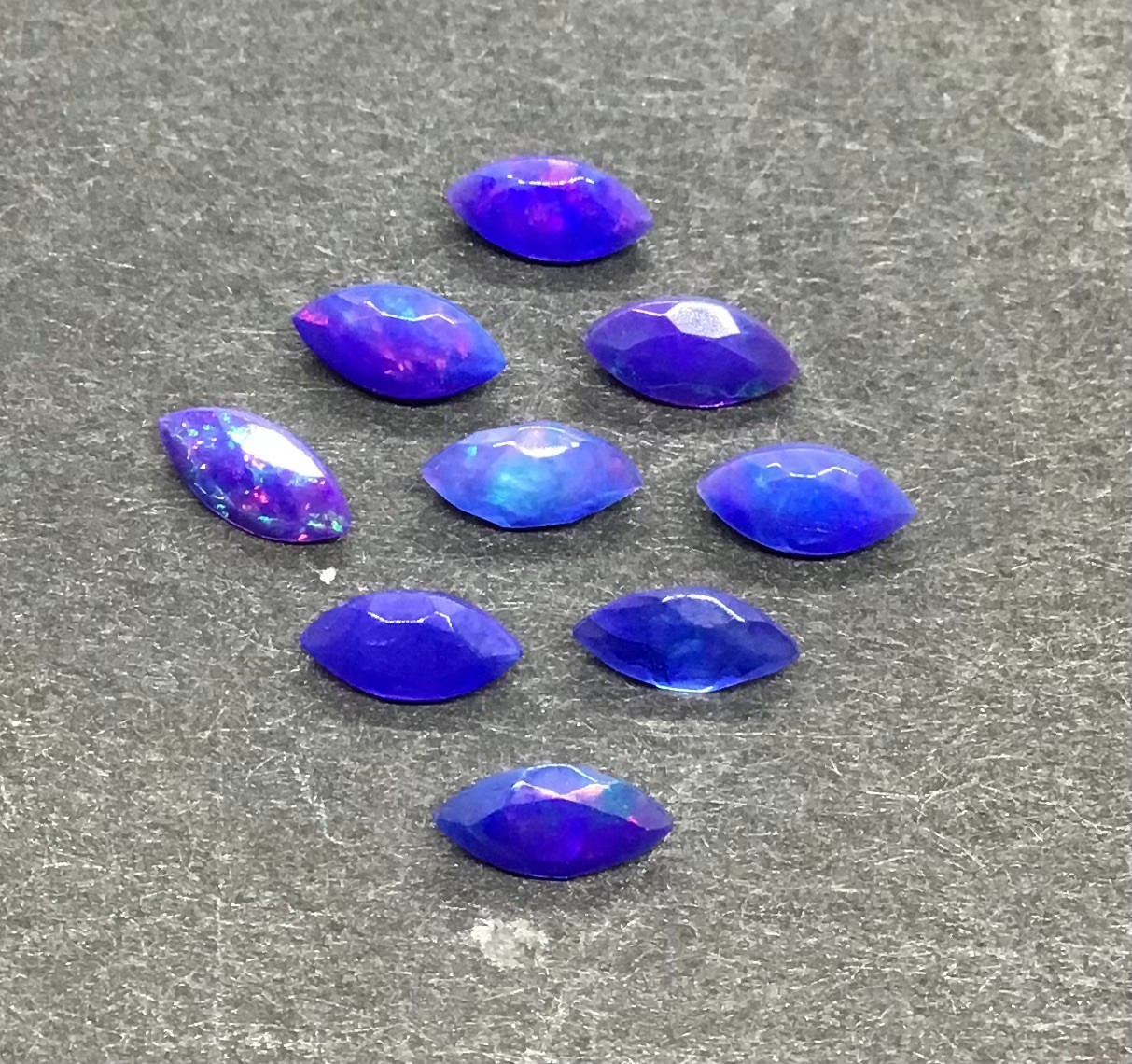 Ethiopian Blue Fire Opal AAA Natural Marquise Cut Loose Gemstone Making Jewelry