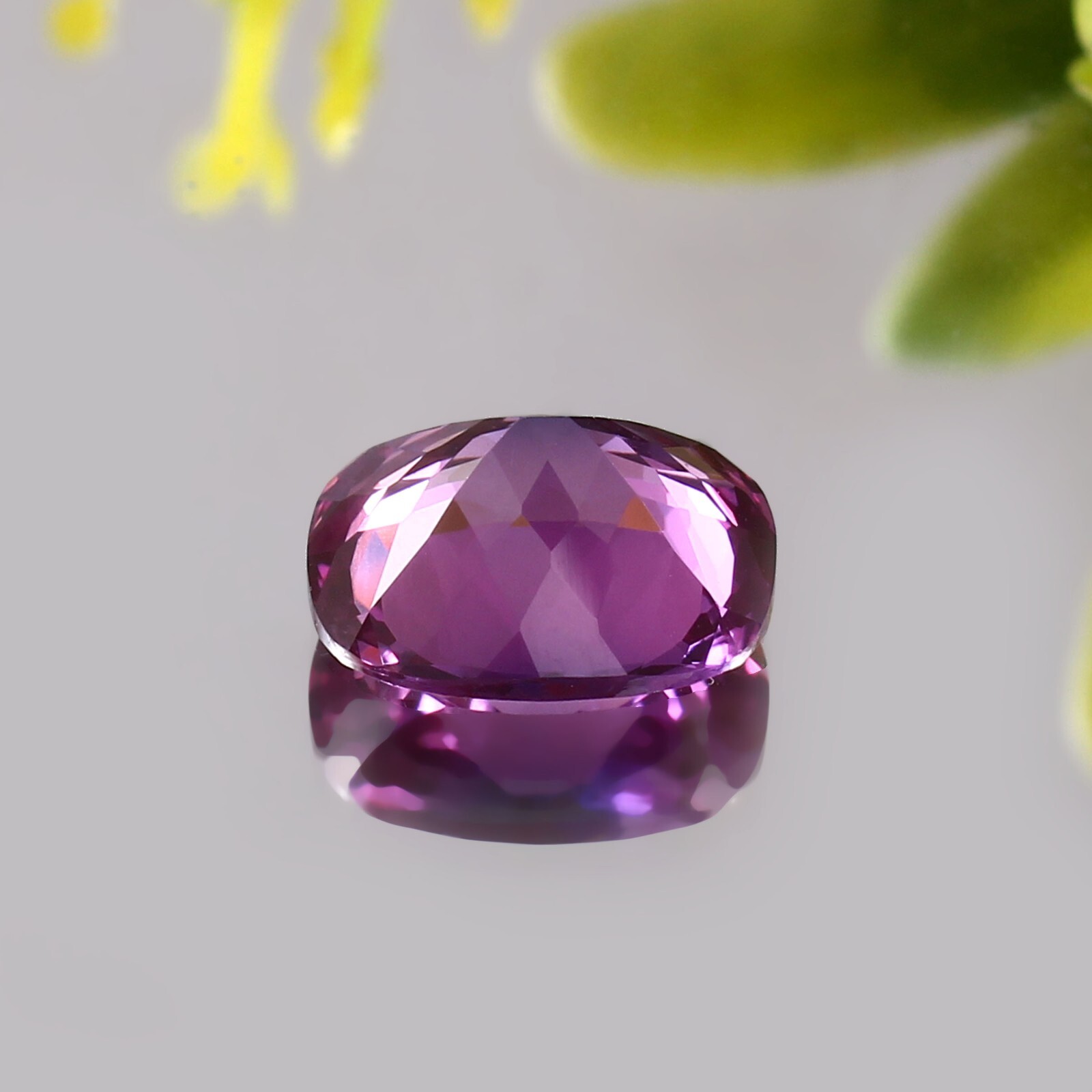 AAA Natural Flawless Ceylon Purple Sapphire Loose Cushion Gemstone Cut 12×10 MM