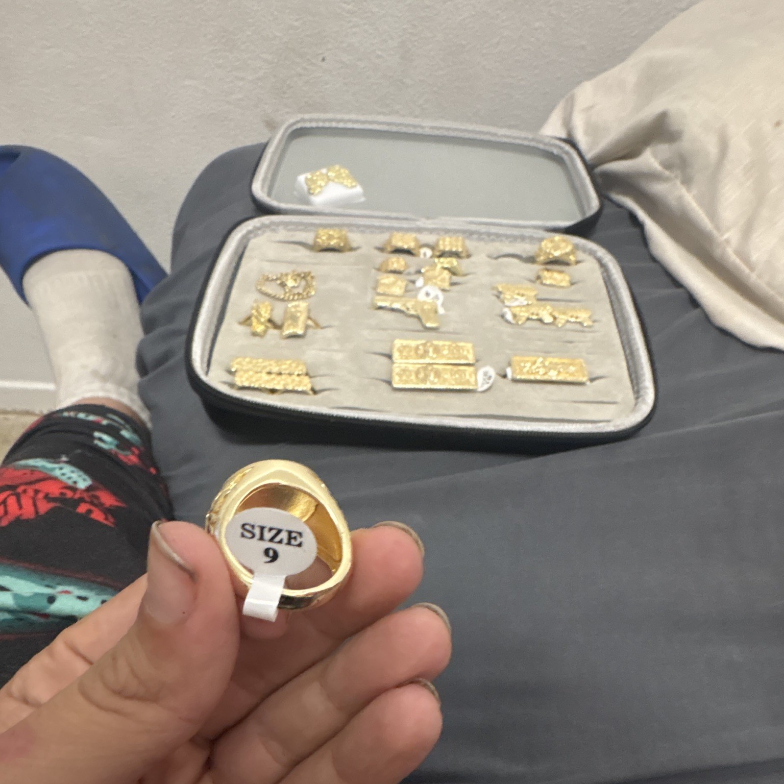 10k GOLD DIPPED CENTENARIO RING size 9