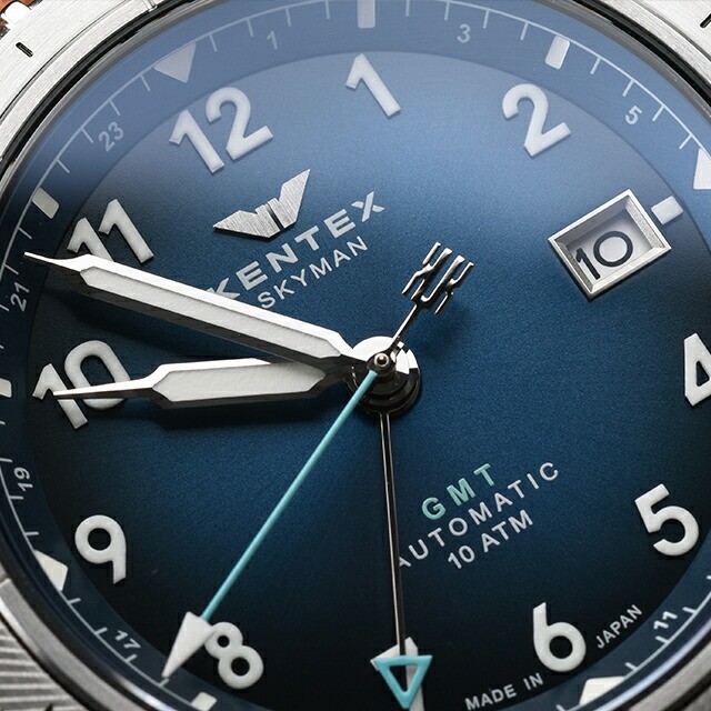 [B1Y] Kentex Skyman GMT Automatic Men’s Watch S809M 02 Horizon Blue [t9q]