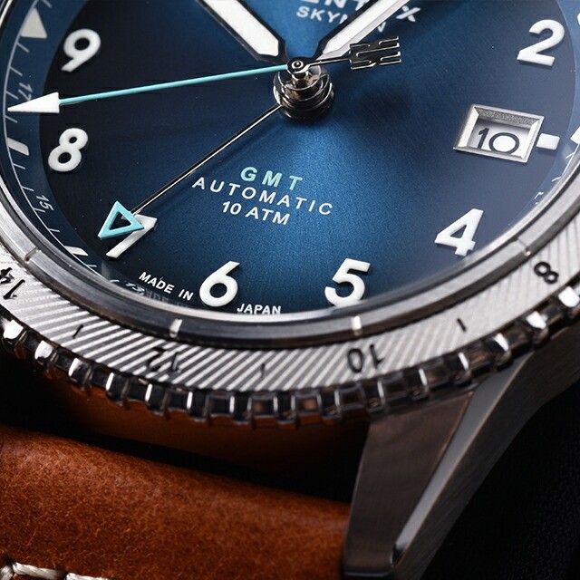 [B1Y] Kentex Skyman GMT Automatic Men’s Watch S809M 02 Horizon Blue [t9q]