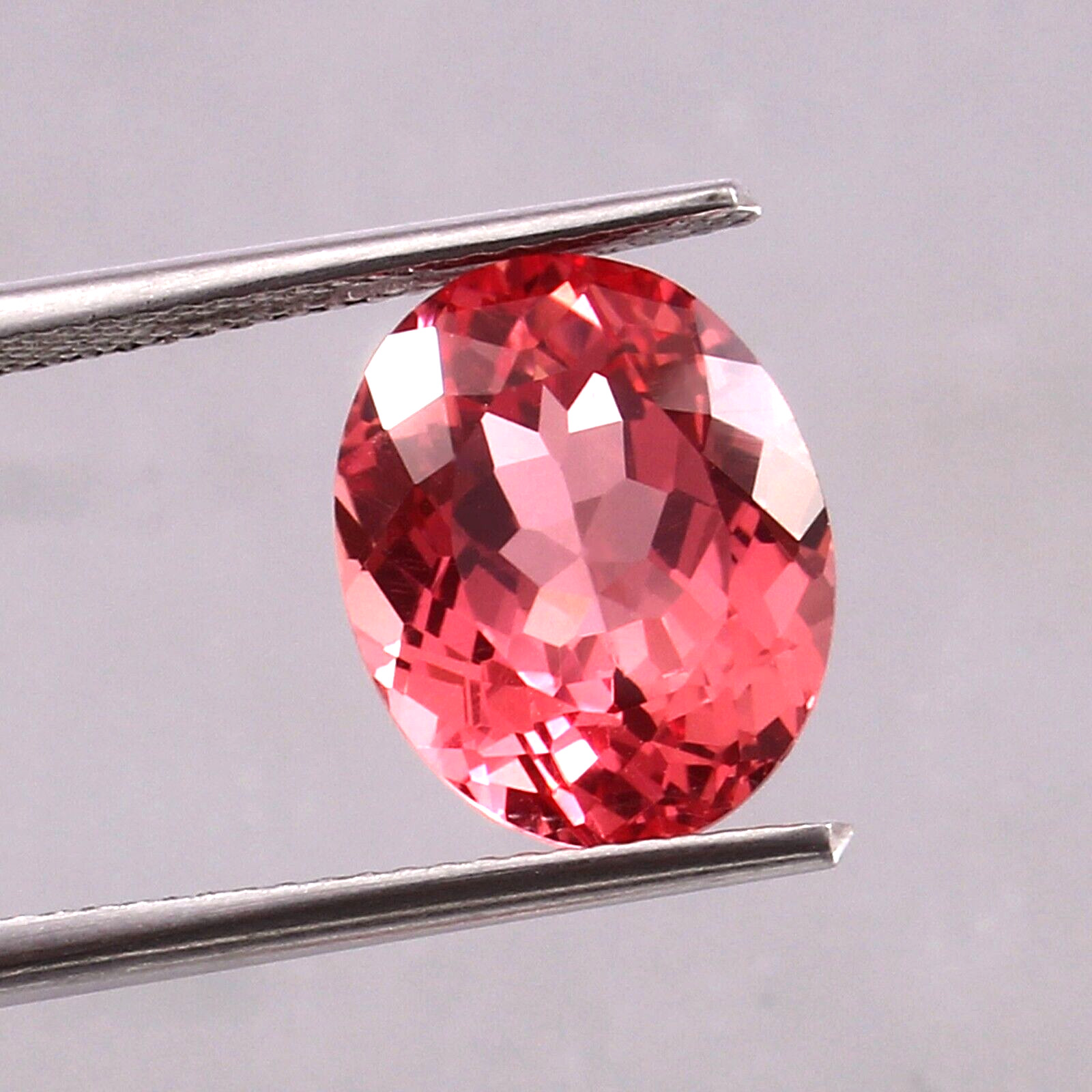 Beautifull Natural Ceylon Padparadscha Sapphire Loose Oval Gemstone Cut 12×10 MM