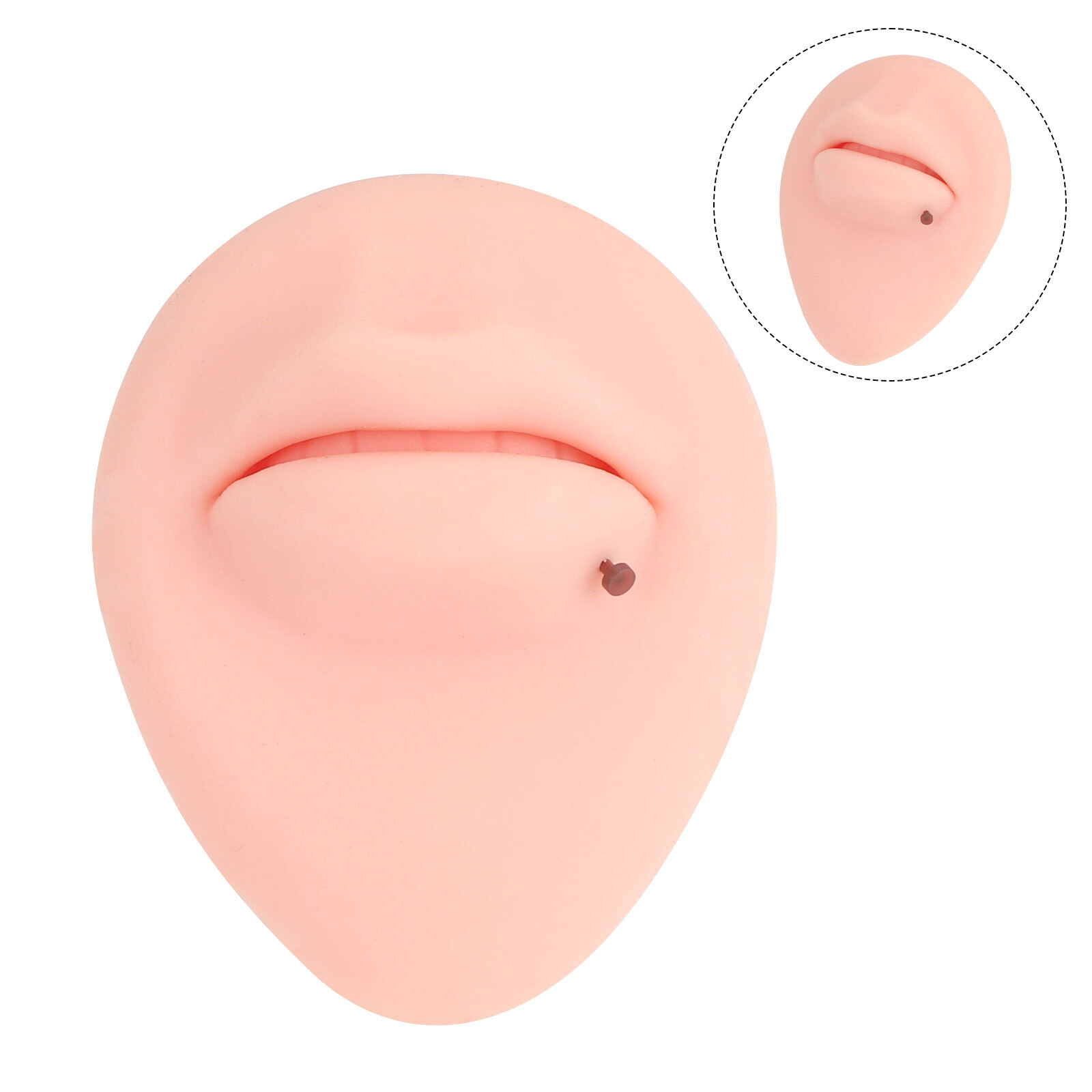 10PCS 16G Push Top Earring Piercing Flat Lip Rings Labret Retainer 8mm/10mm Bar