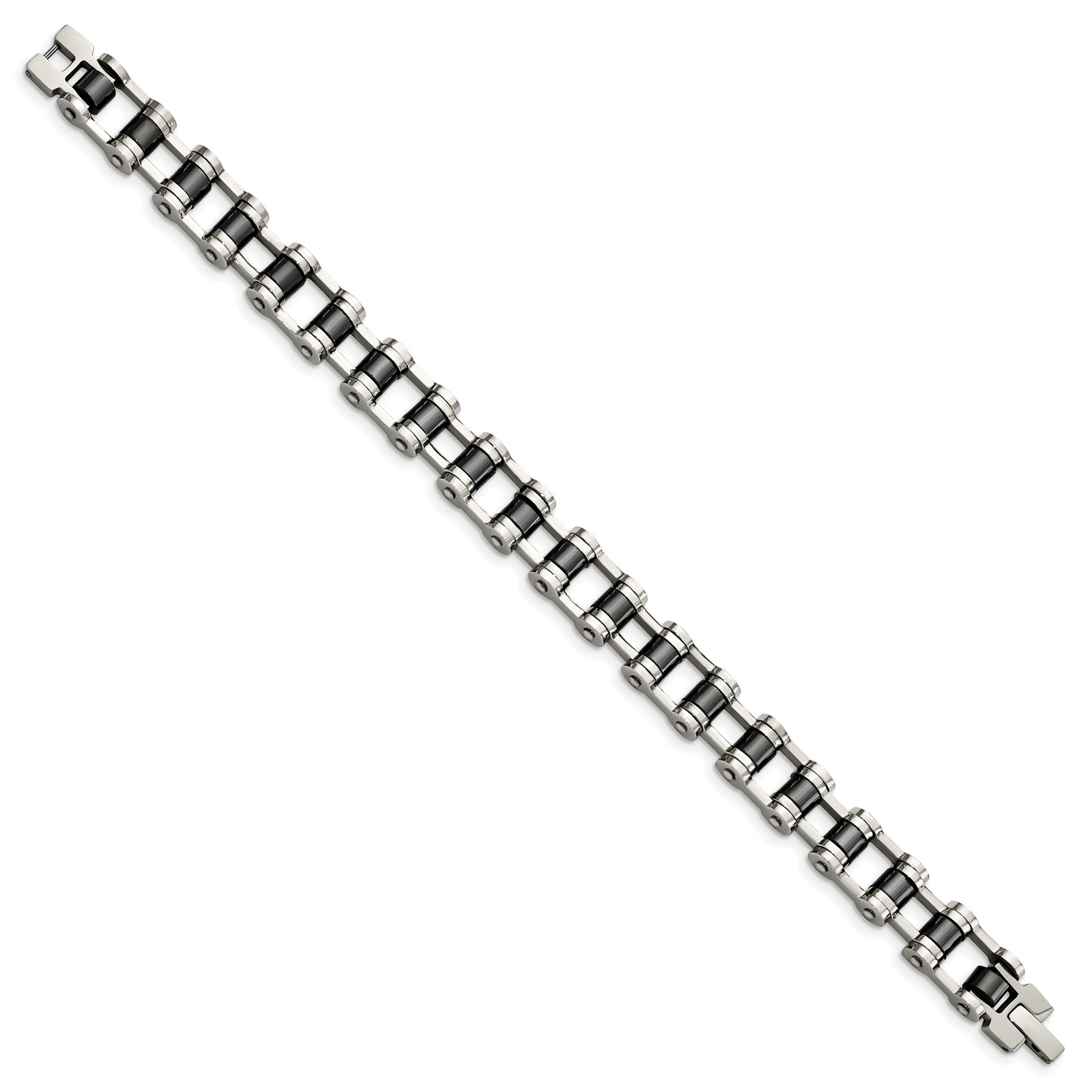Chisel Stainless Steel Polished with Magnetic Links 8.5 inch Bracelet TBB134