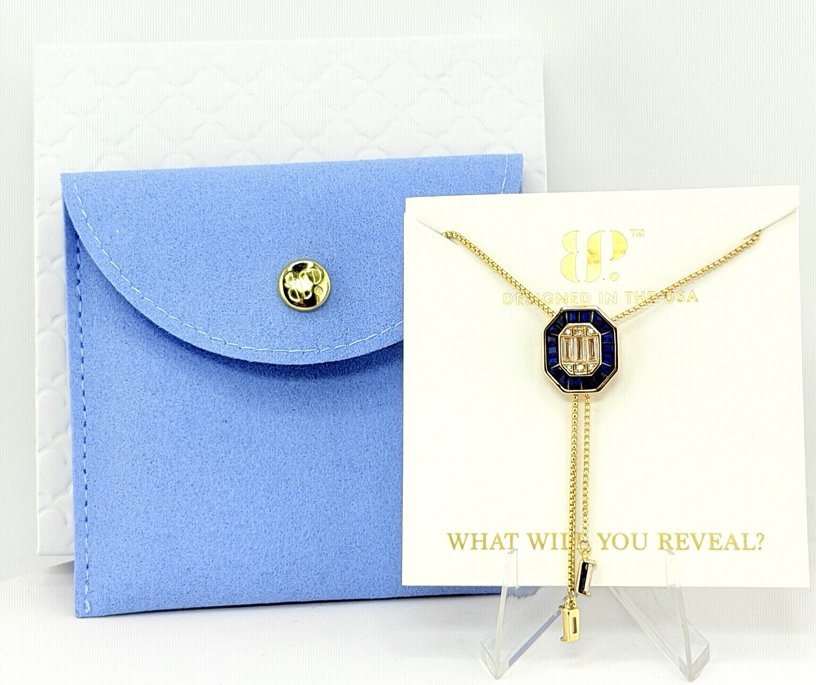 Bomb Party Vermeil BOLO “A Favorite, Obviously” Sapphire Spinel .925 w/ Gold