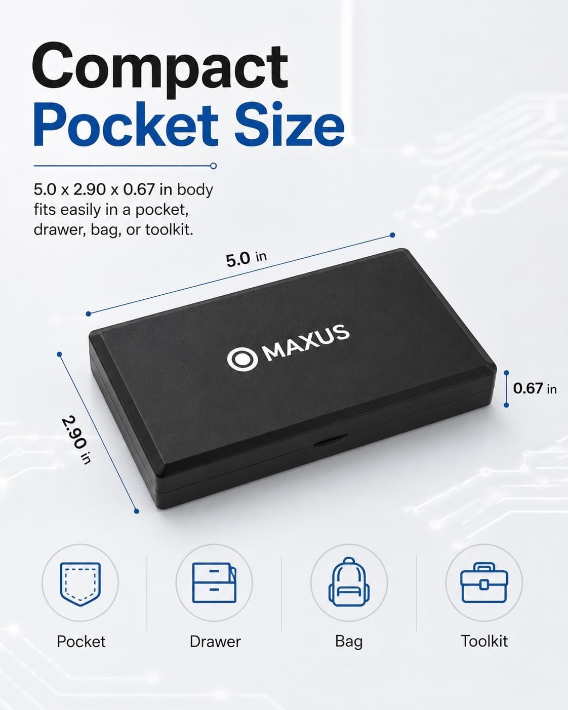 Versatile High Precision Gram Scale 500g | 6 Units, Tare Function & LCD Display