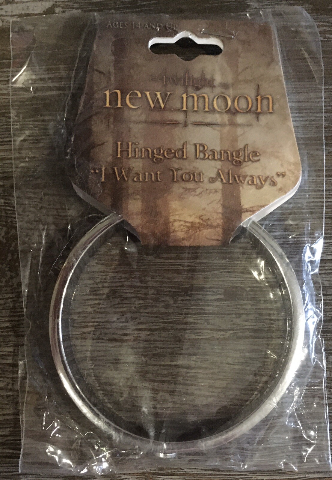 The Twilight Saga ~ New Moon ~ Hinged Bangle ~ “I Want You Always” ~ *NEW*