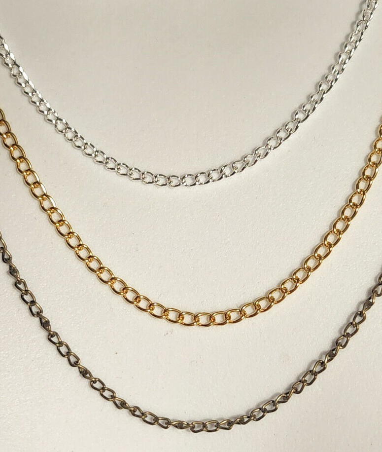Chain anklet ankle bracelet 3 styles 6 colors paperclip gold silver rose bronze