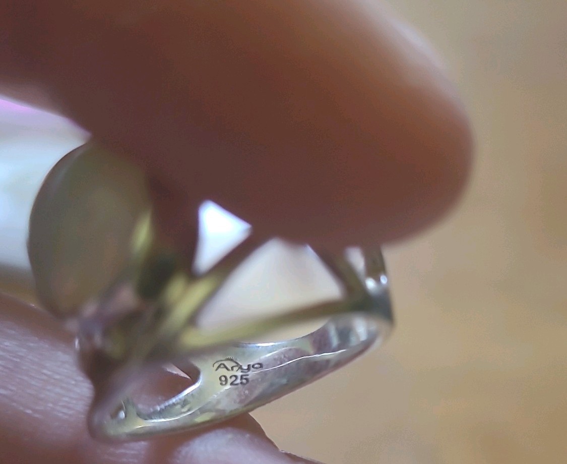 925 Sterling Silver Ethiopian Opal Ring Size 6 JTV Gemstone Jewelry