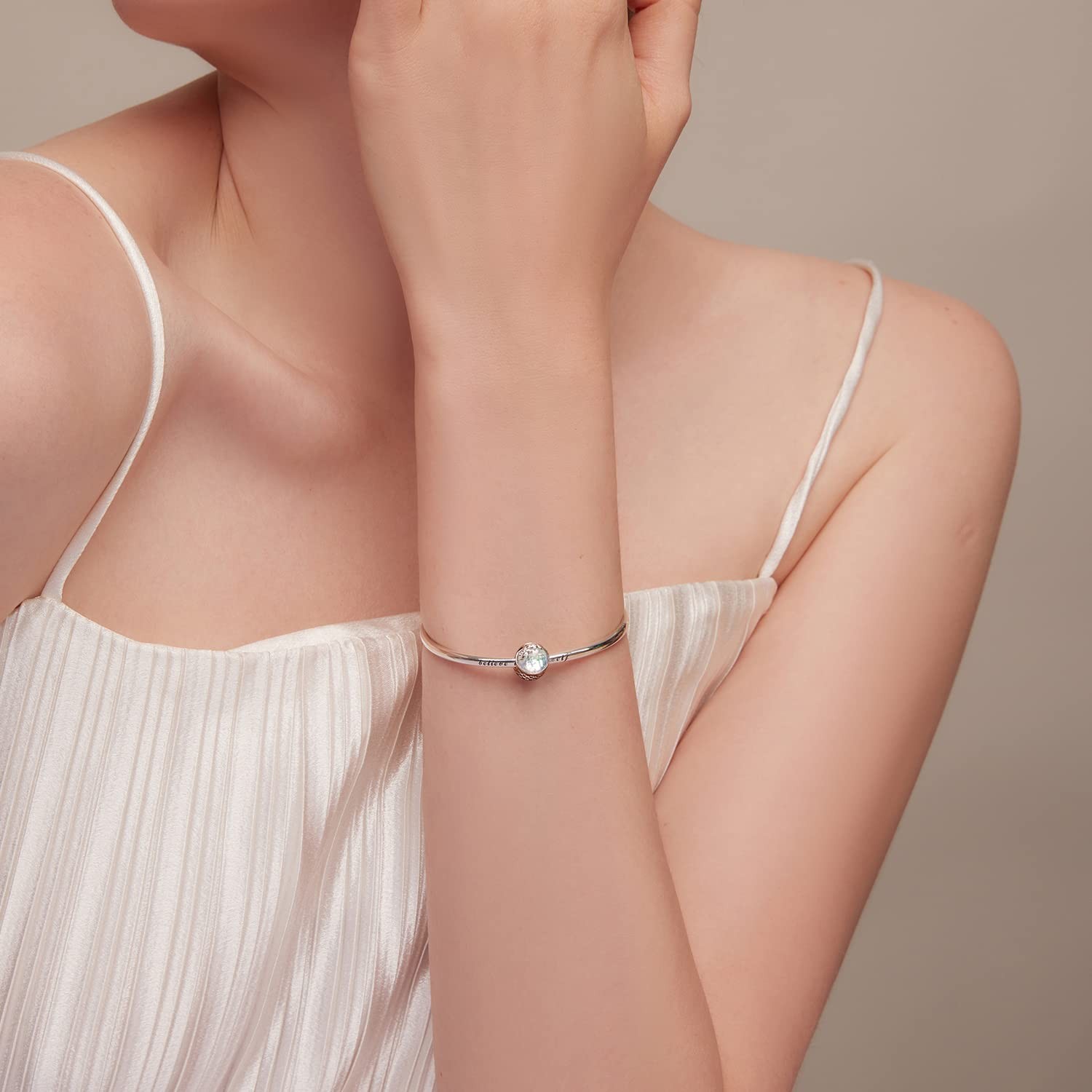 Beach Sea Waves Charm for Bracelet 925 Sterling Silver Sea Starfish Be…