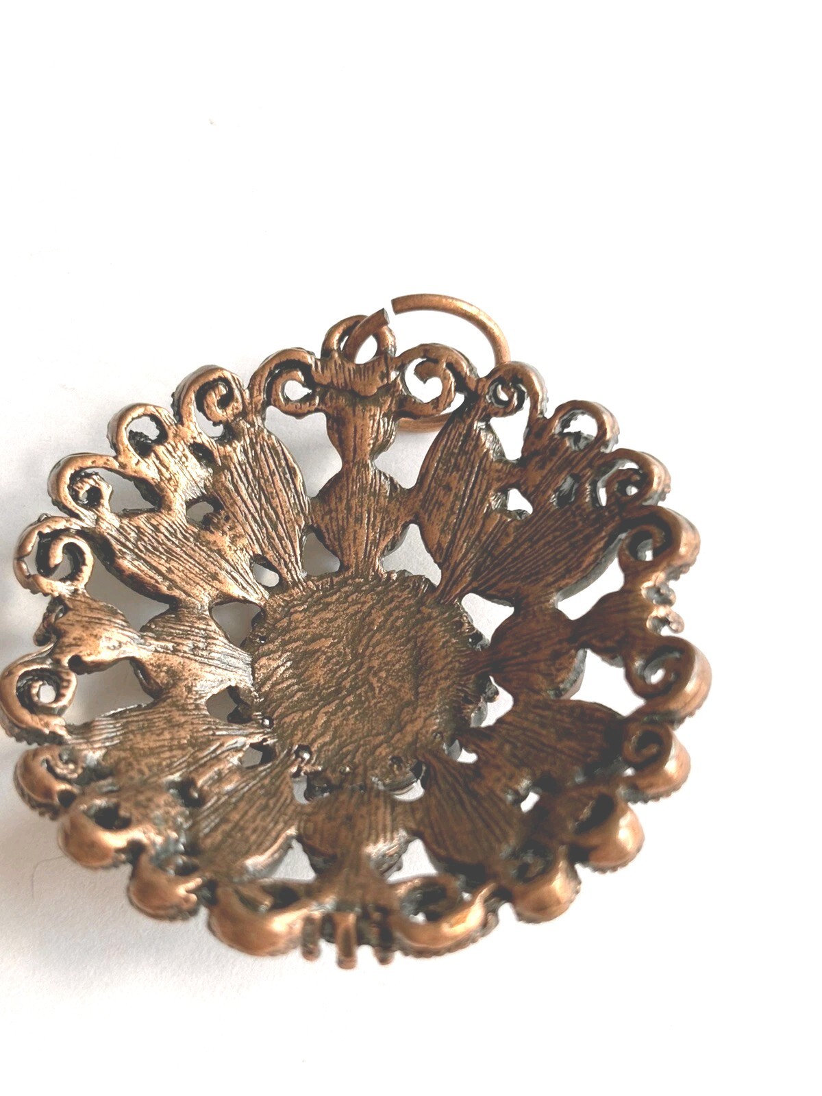 2 Inch Round Pendant—- New Without Tags- No Missing Stones