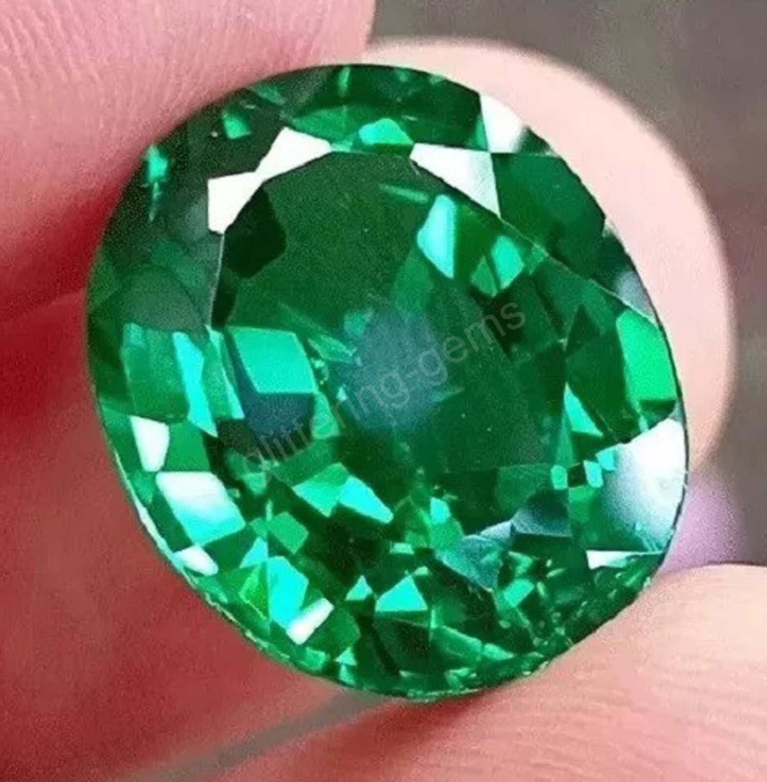 IGL Certified Flawless Natural Emerald 20 Ct Green Oval Cut Loose Gemstone 5SDK