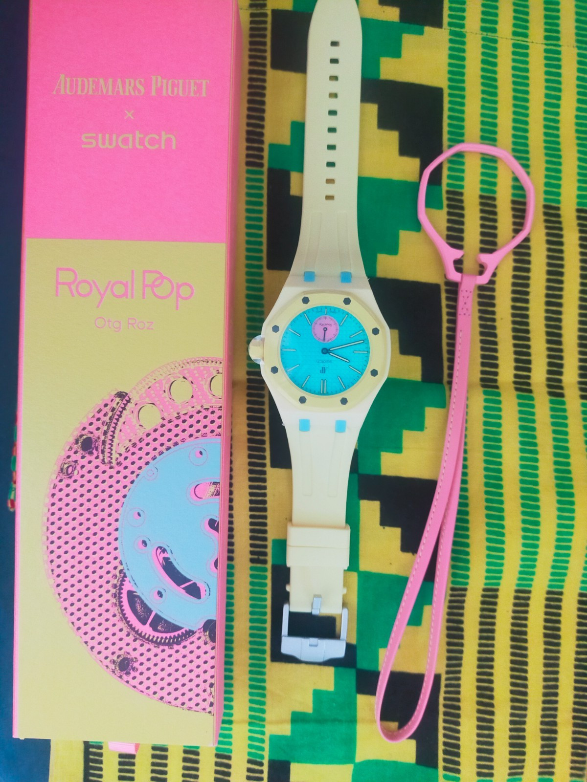 Swatch x Audemars Piguet AP Bioceramic Royal Pop Otg Roz | BRAND NEW with Strap