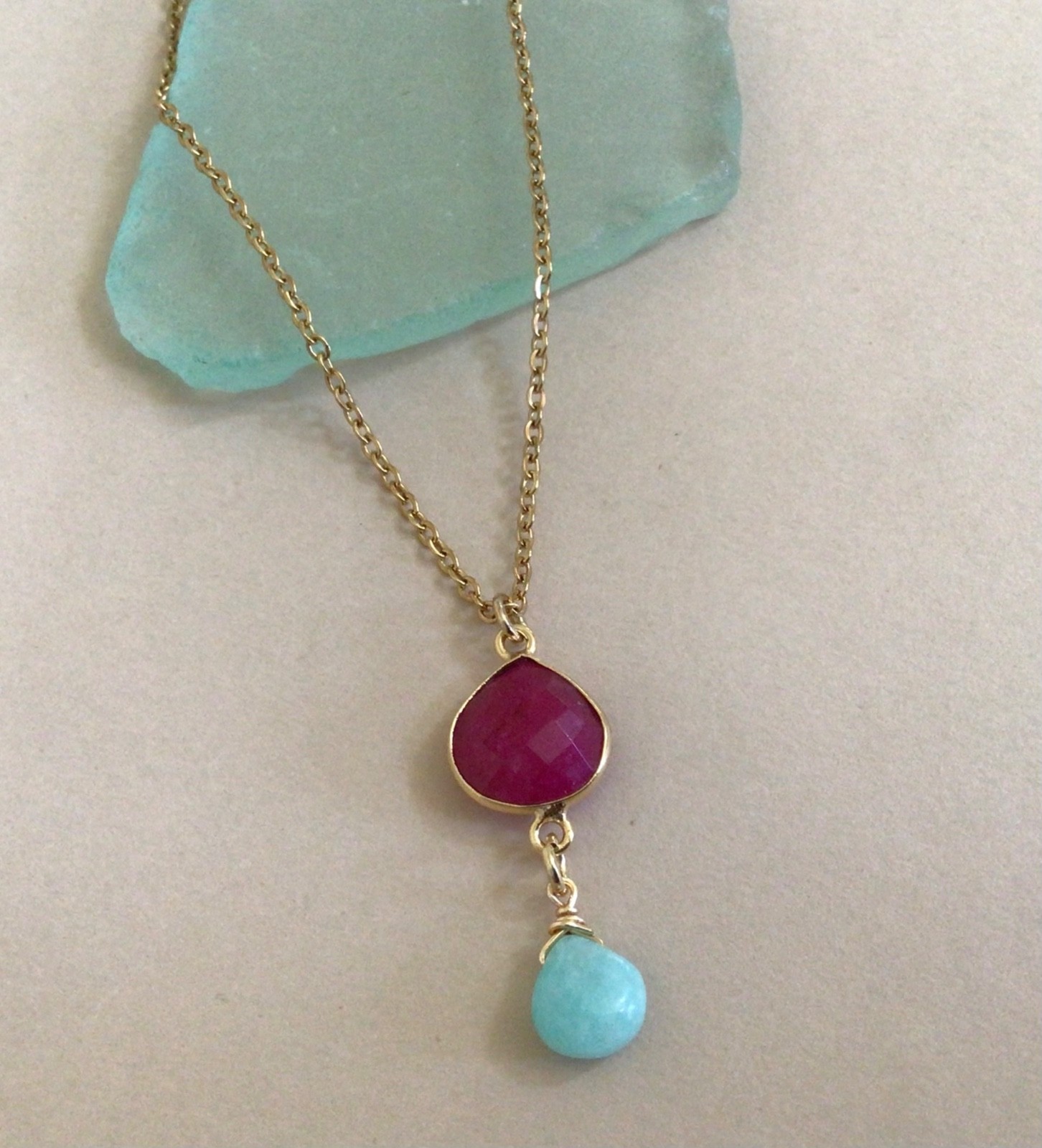 $199 NATURAL GEMSTONE SUNDANCE CHARM ARTISAN JEWELRY HANDMADE NECKLACE