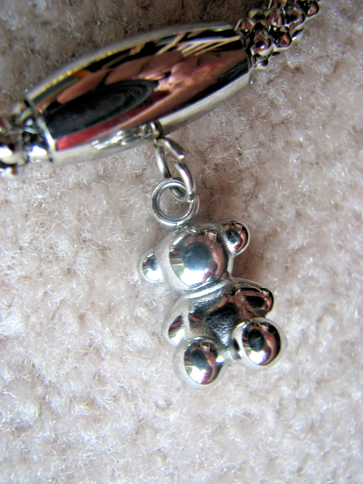 TOUS Metal Bear Necklace and Earrings Dangle Jewelry Silver/gold Tone