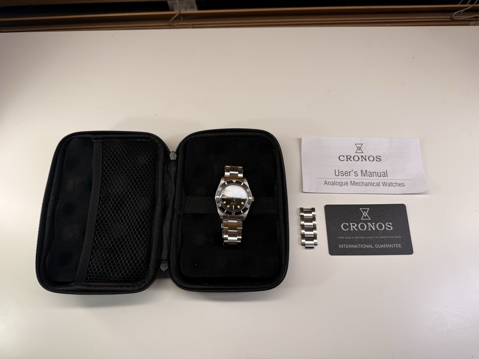 Cronos 37mm PT5000 Vintage Diver Watch L6033 – USA SELLER
