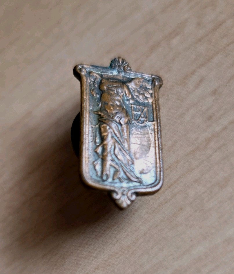 Antique Public School Athletic League Pin. Die struck Bronze.Very Good Condition