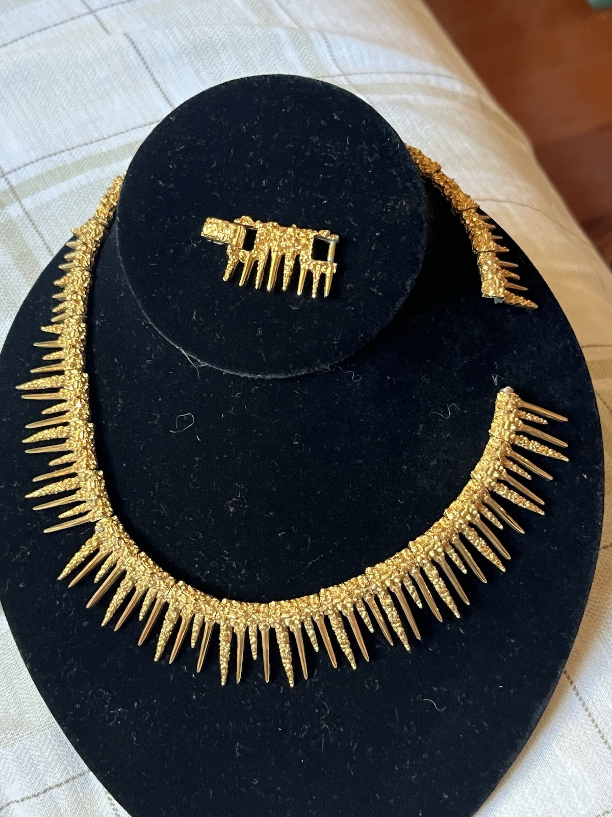 Vintage Marcel Boucher Gold Tone Necklace AS IS
