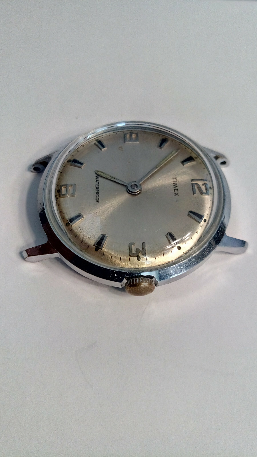 1969 Timex MARLIN Manual Wind #2017 Wristwatch Waterproof, Chrome Case