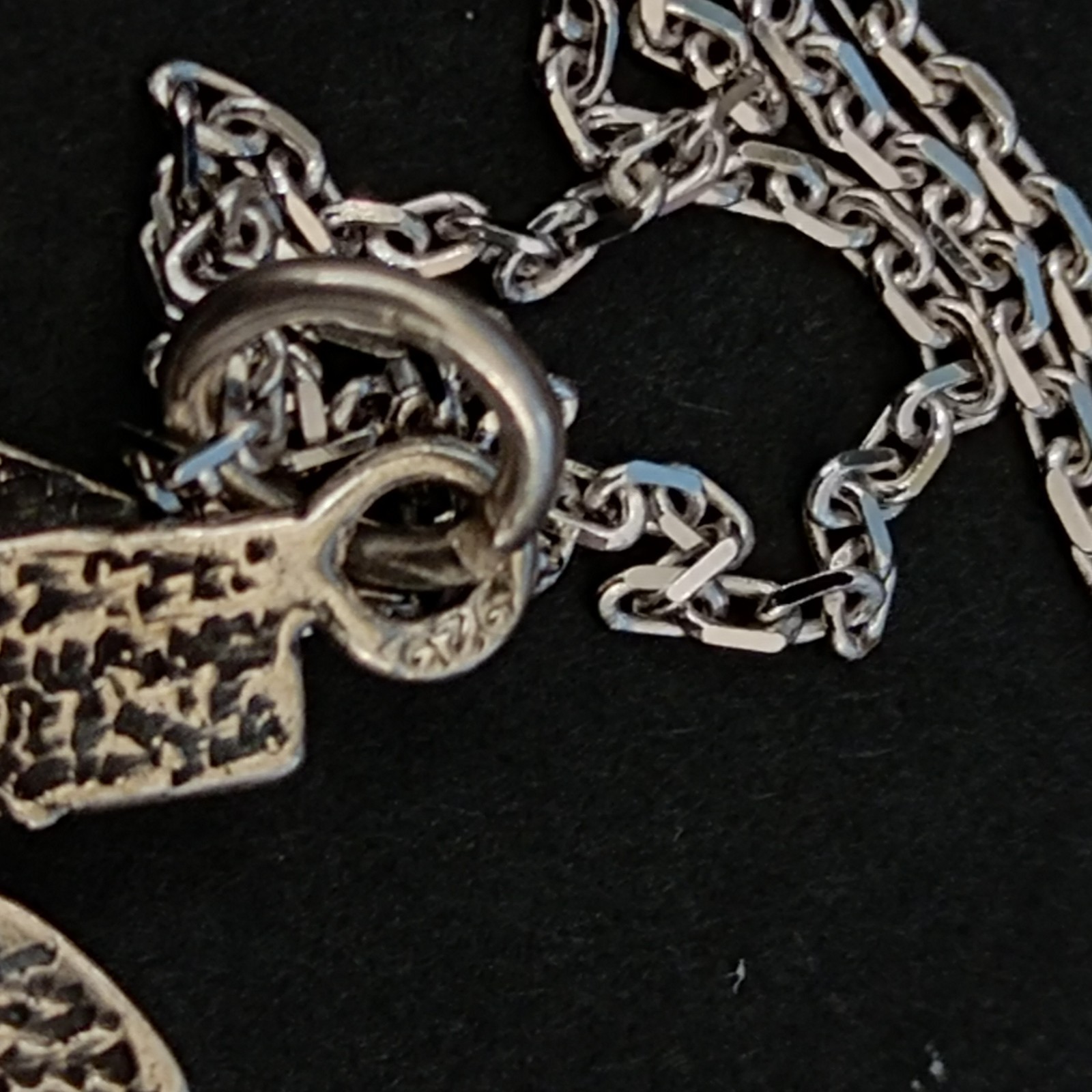Chai Silver Pendant Necklace Men’s Modernist Brutalist Artistic Hebrew Life Gift