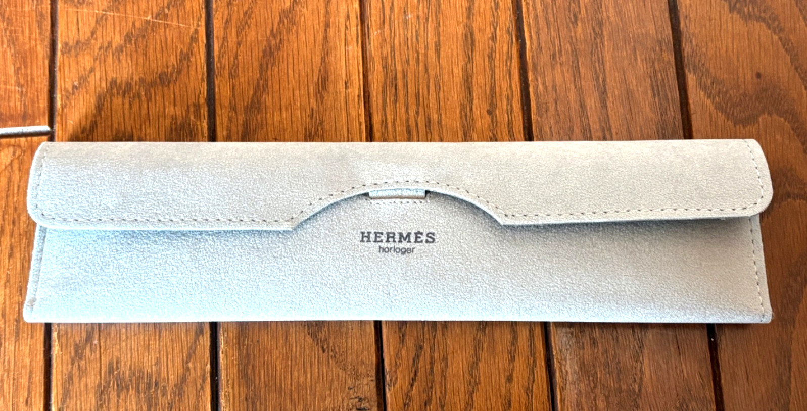 Hermes genuine Empty Watch case made of Leather with Paper Good Condition #M79