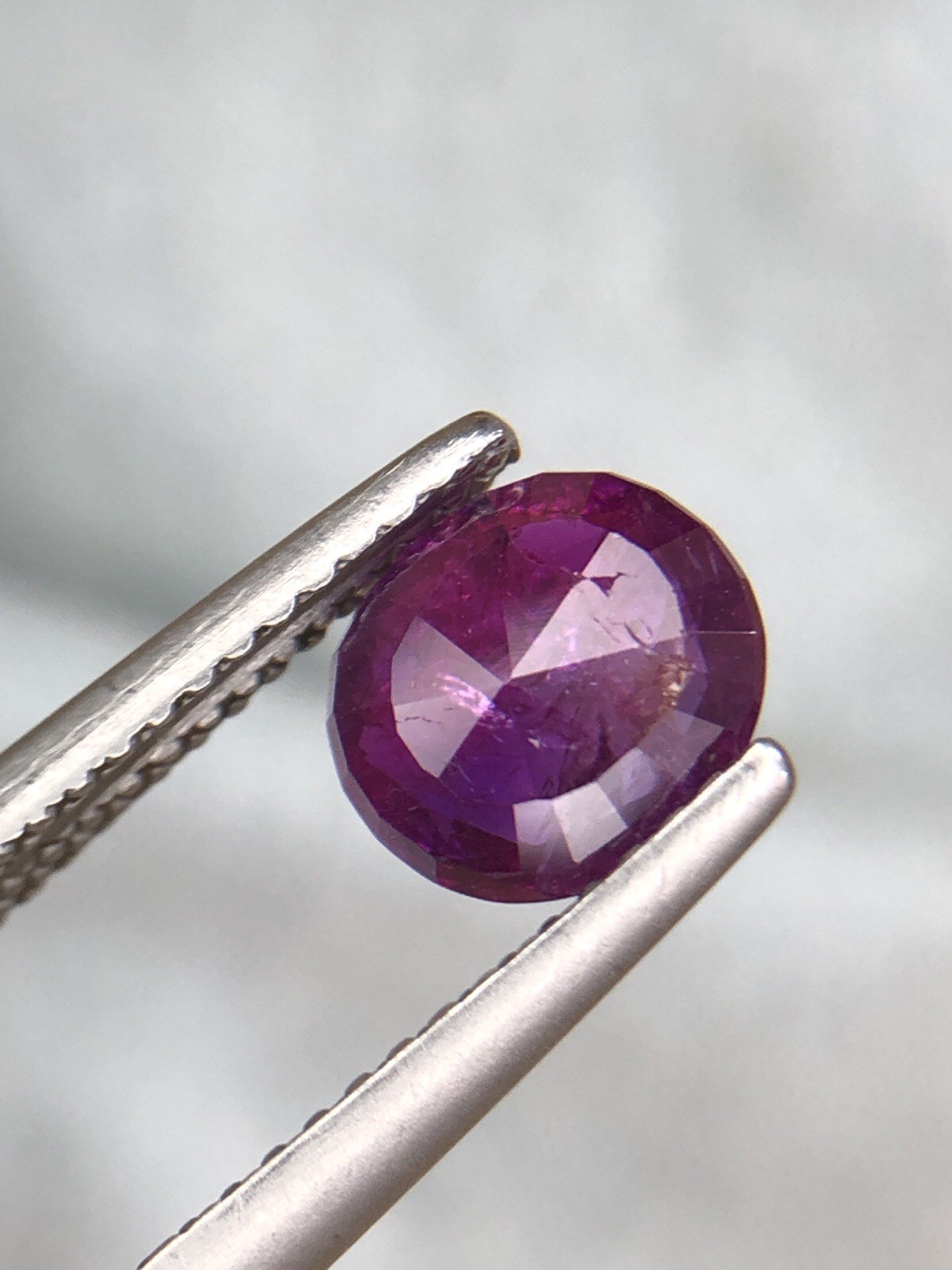 1.35 Carats Beautiful ruby pink Color and beautiful Faceted Piece 😍
