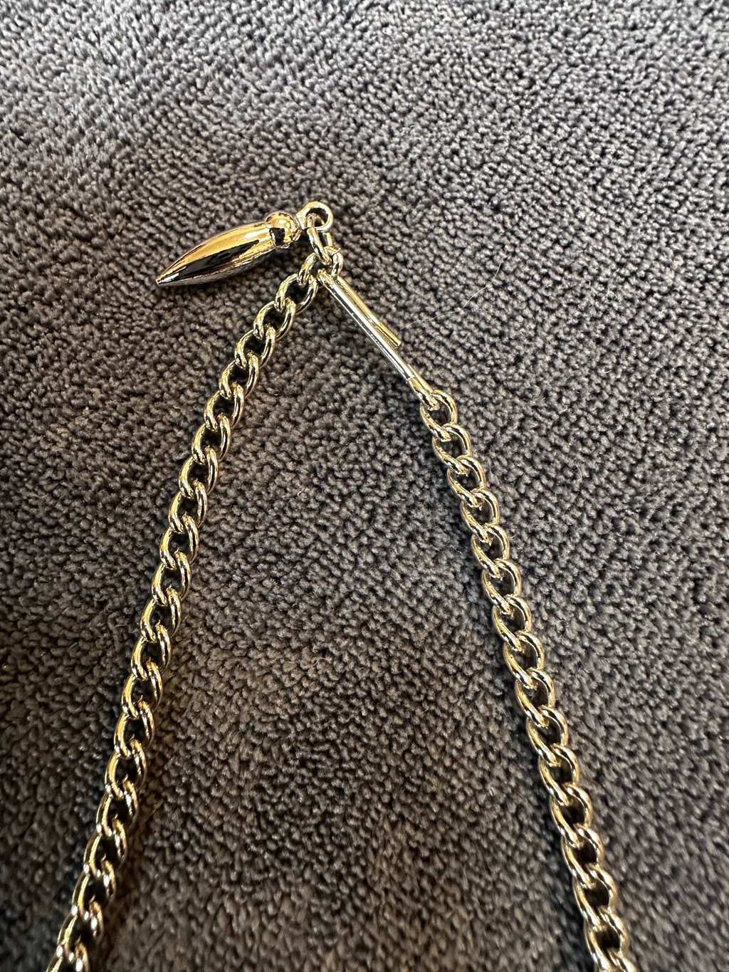 Unbranded Silver Chevron Link Necklace