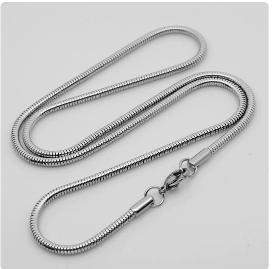 USA 2/3/4mm 316L Stainless Steel Women Men Rope Chains Necklaces Link 18-26”