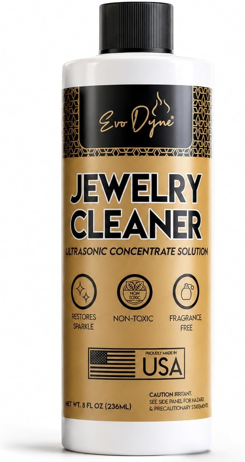 Ultrasonic Jewelry Cleaner Solution 8oz Concentrated Jewelry Cleaner for Diam…
