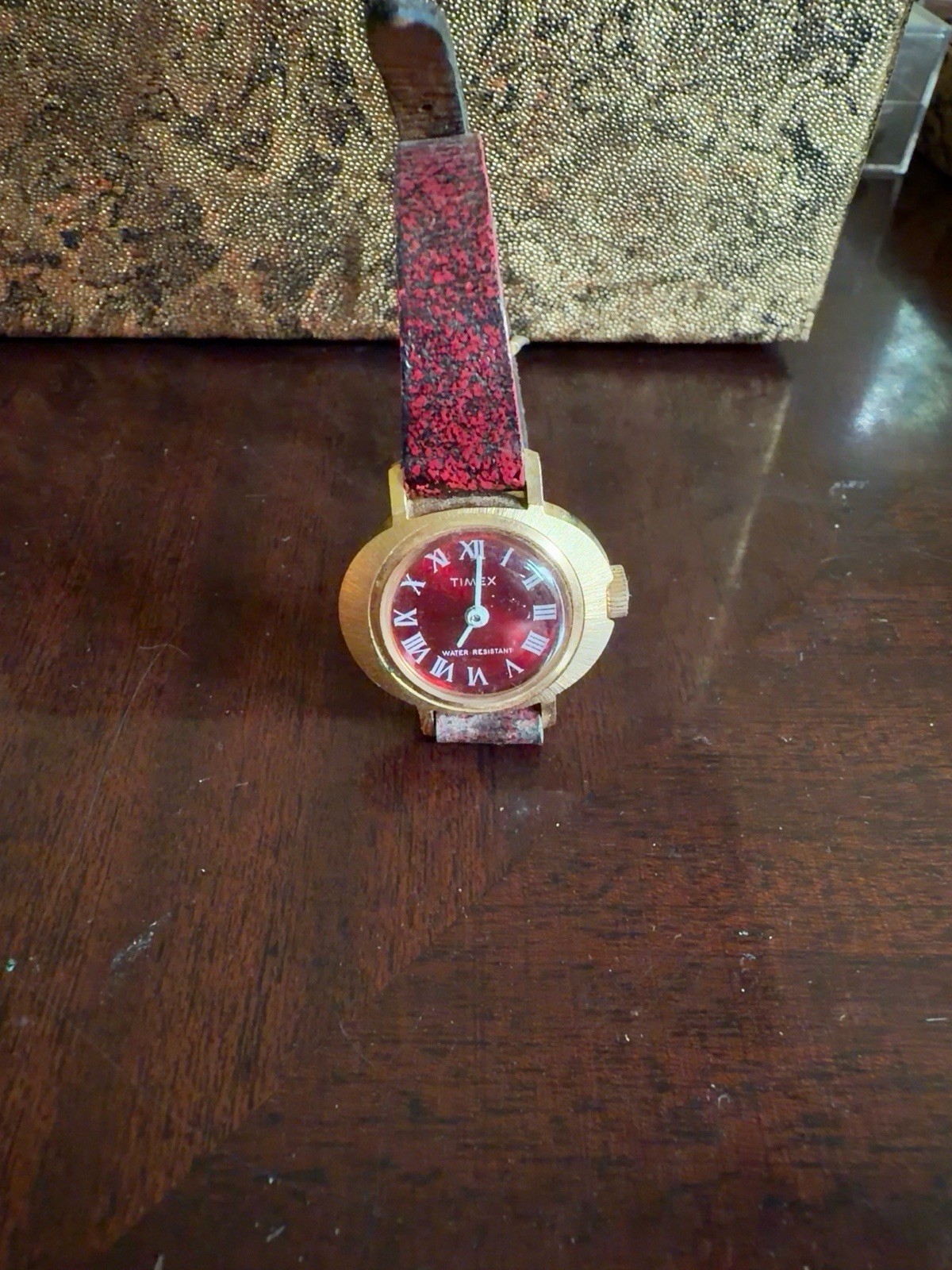 Timex Electric Vintage Analog Date Gold Tone Stainless Metal Bracelet Lot 2