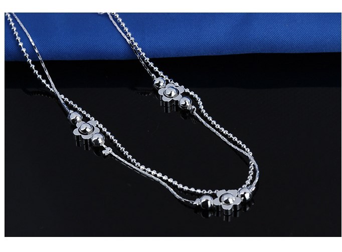 ADJUSTABLE Silver Anklet Bracelet Barefoot Sandal Beach Foot Flower Chain AG