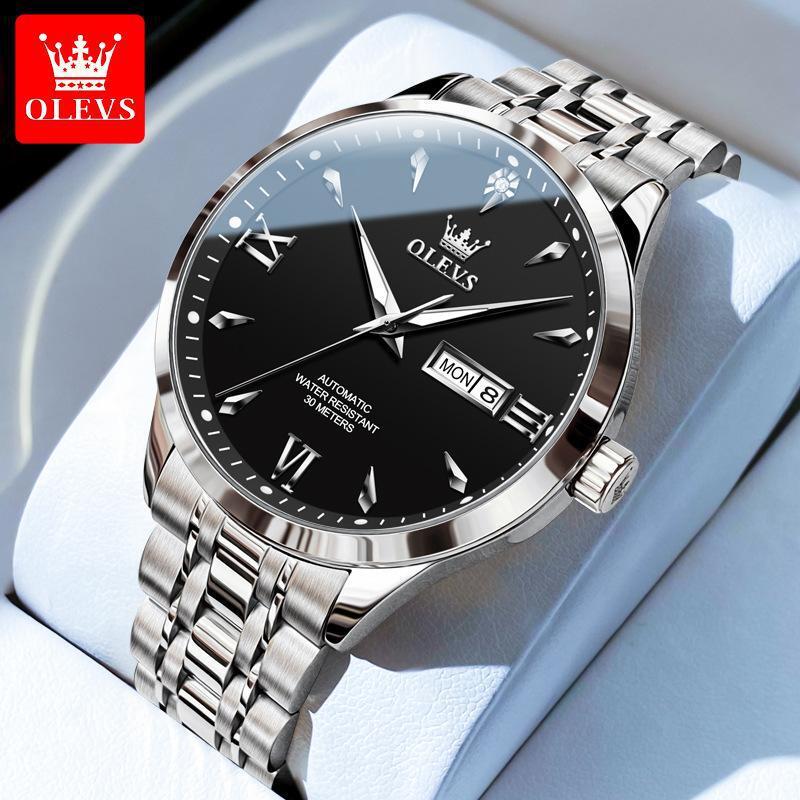 OLEVS Waterproof Luminous Diamond Dial Automatic Mechanical Business Watch Men’s