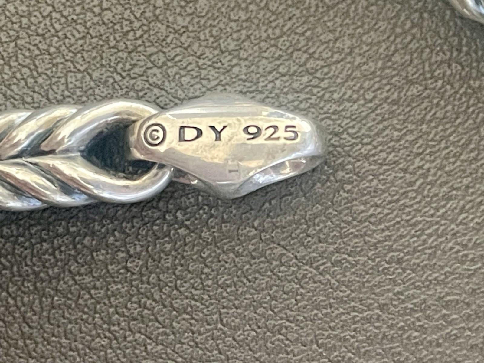 David Yurman Chevron Link Necklace. 22 Inches, 6.5mm (S417)