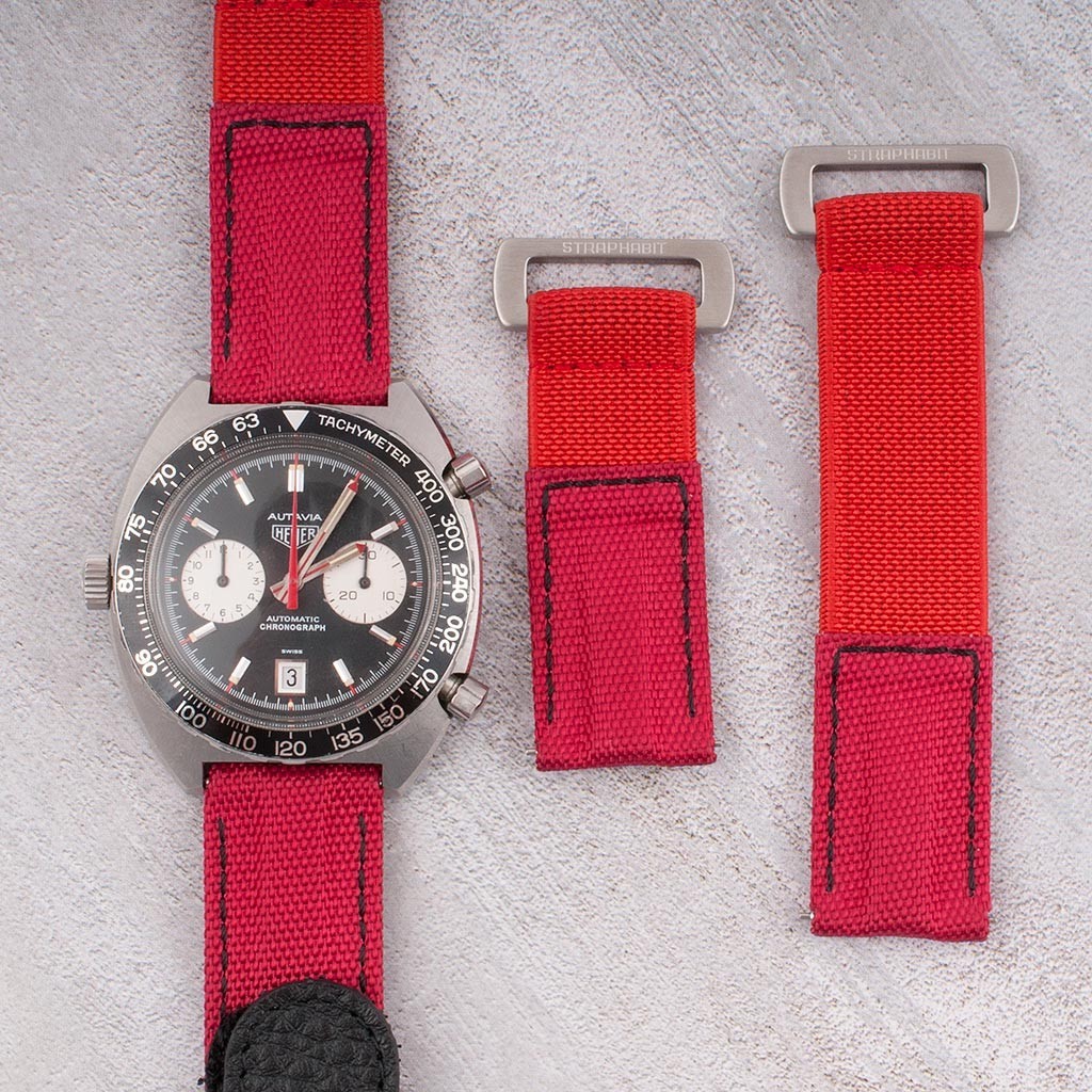 Hook and Loop Elastic Parachute Watch Strap Band Nylon Replacement Seiko Citizen