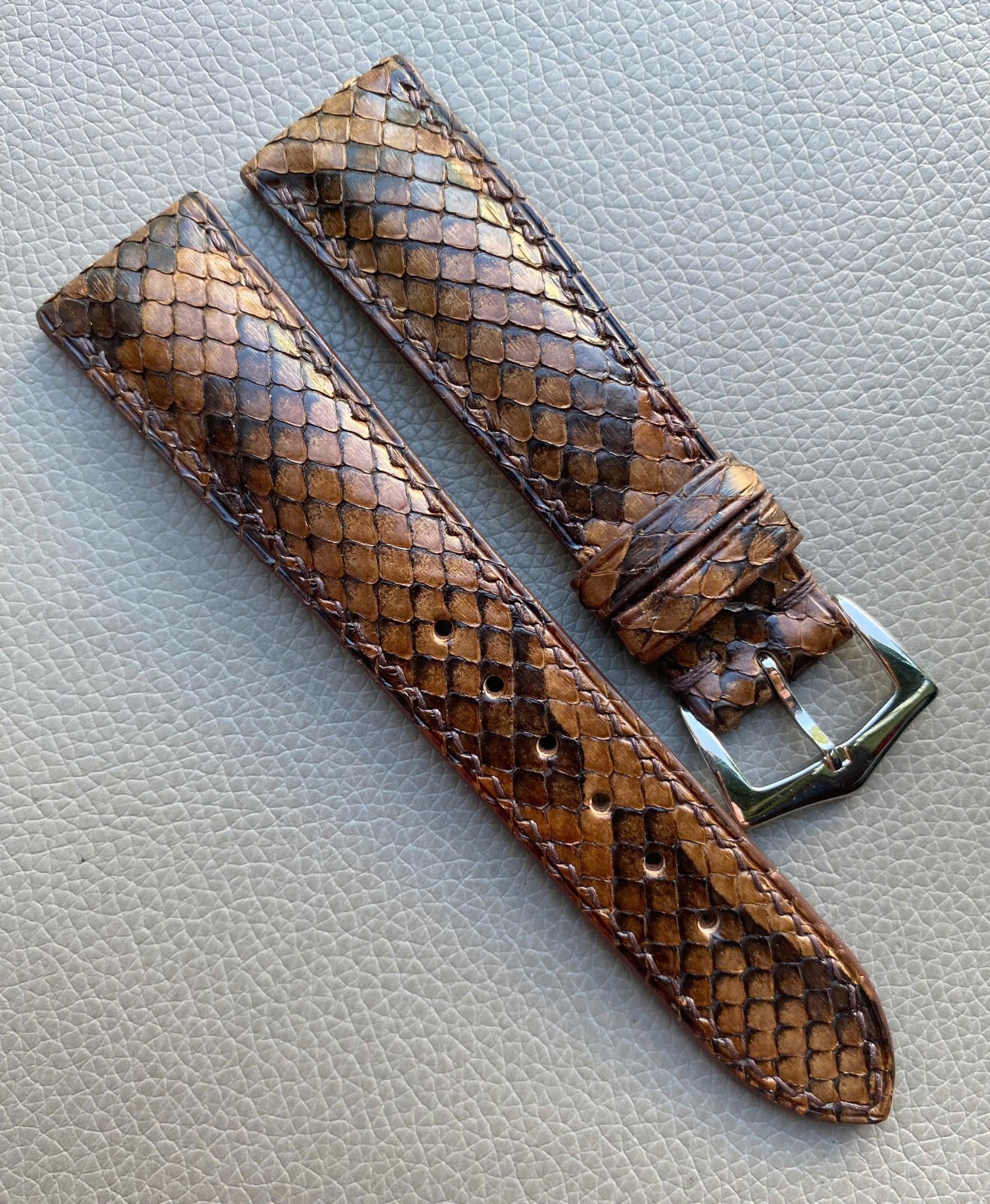 Genuine Snake Skin Watch Strap Band size14 15 16 17 18 19 20 21 22 23 24 25 26mm