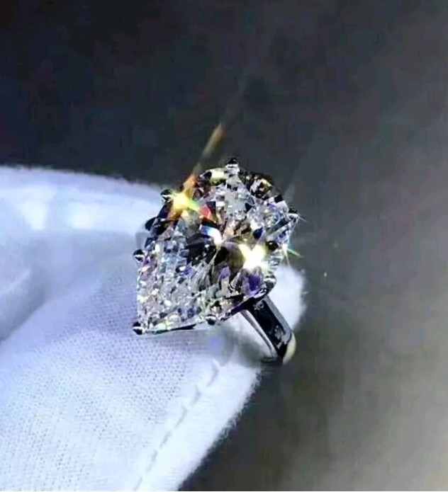 12 Ct Certified Treated Off White Diamond Solitaire Ring, 925 Sterling Silver