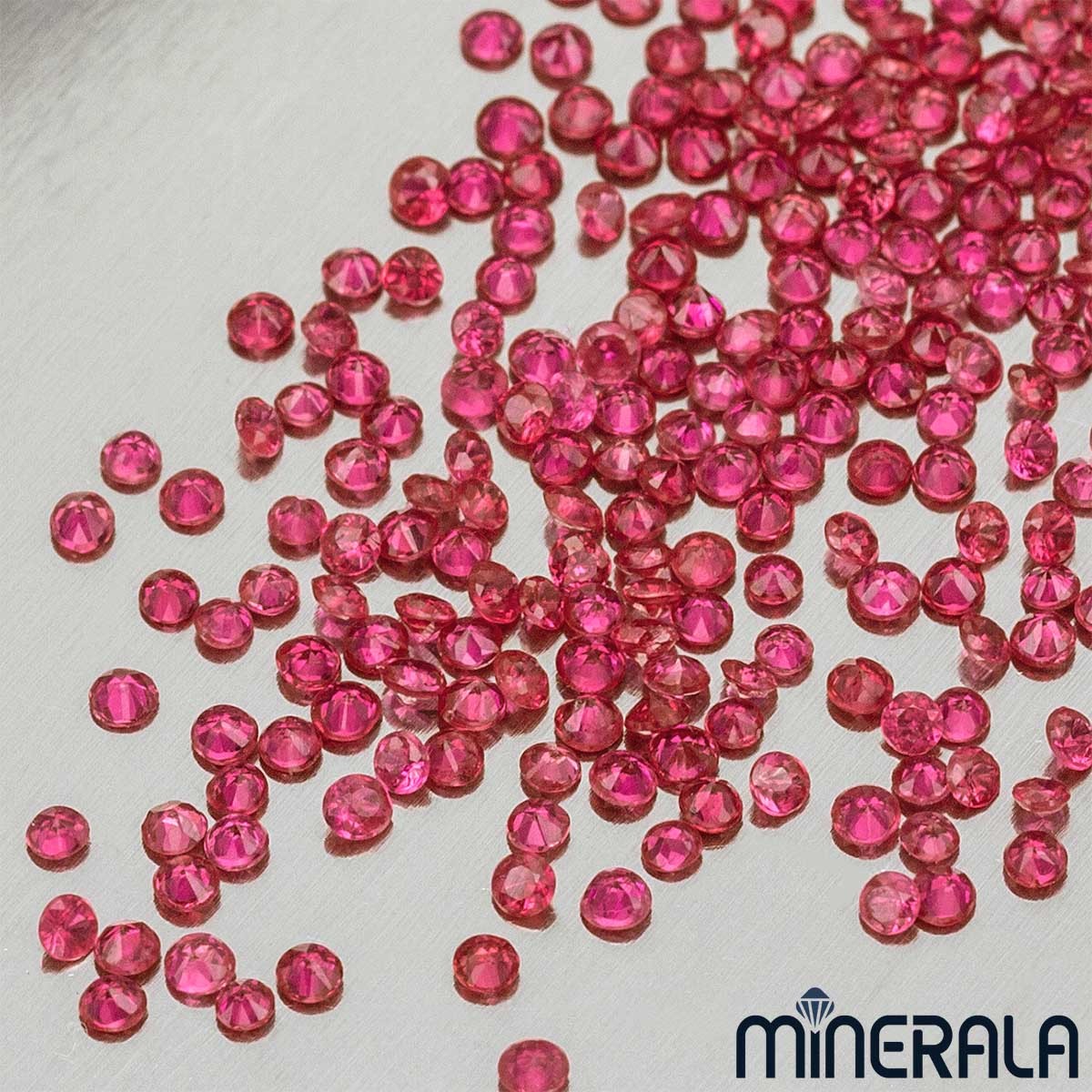 [WHOLESALE] NATURAL BURMA RED RUBY GEMSTONE ROUND FACETED VARIOUS SIZES WP001A6