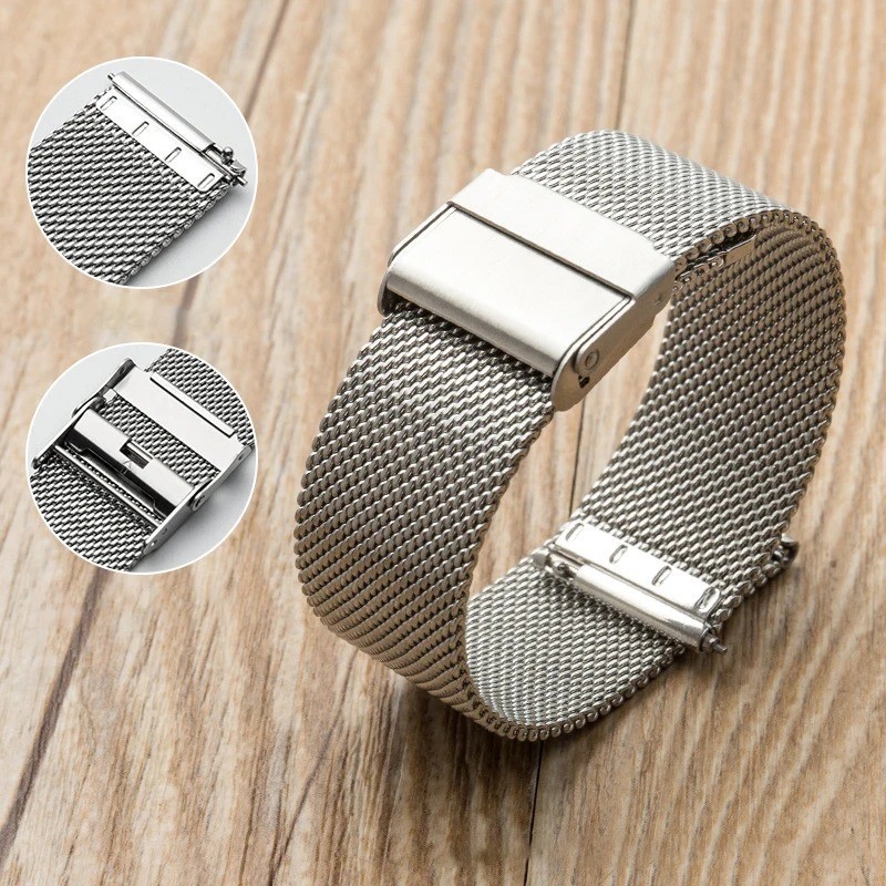 Premium Stainless Steel Milanese Mesh Watch Band Strap 12/14/16/18/20/22/24mm