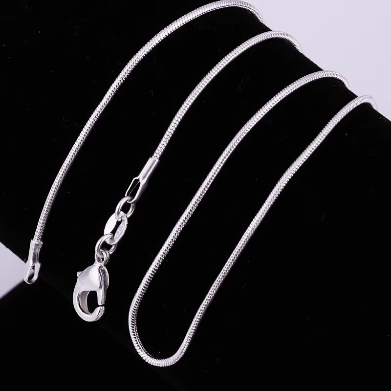10PCS LOT Wholesale 925 Sterling Silver Chain 16/18/20/22/24/26/28/30 Inch 1.2mm
