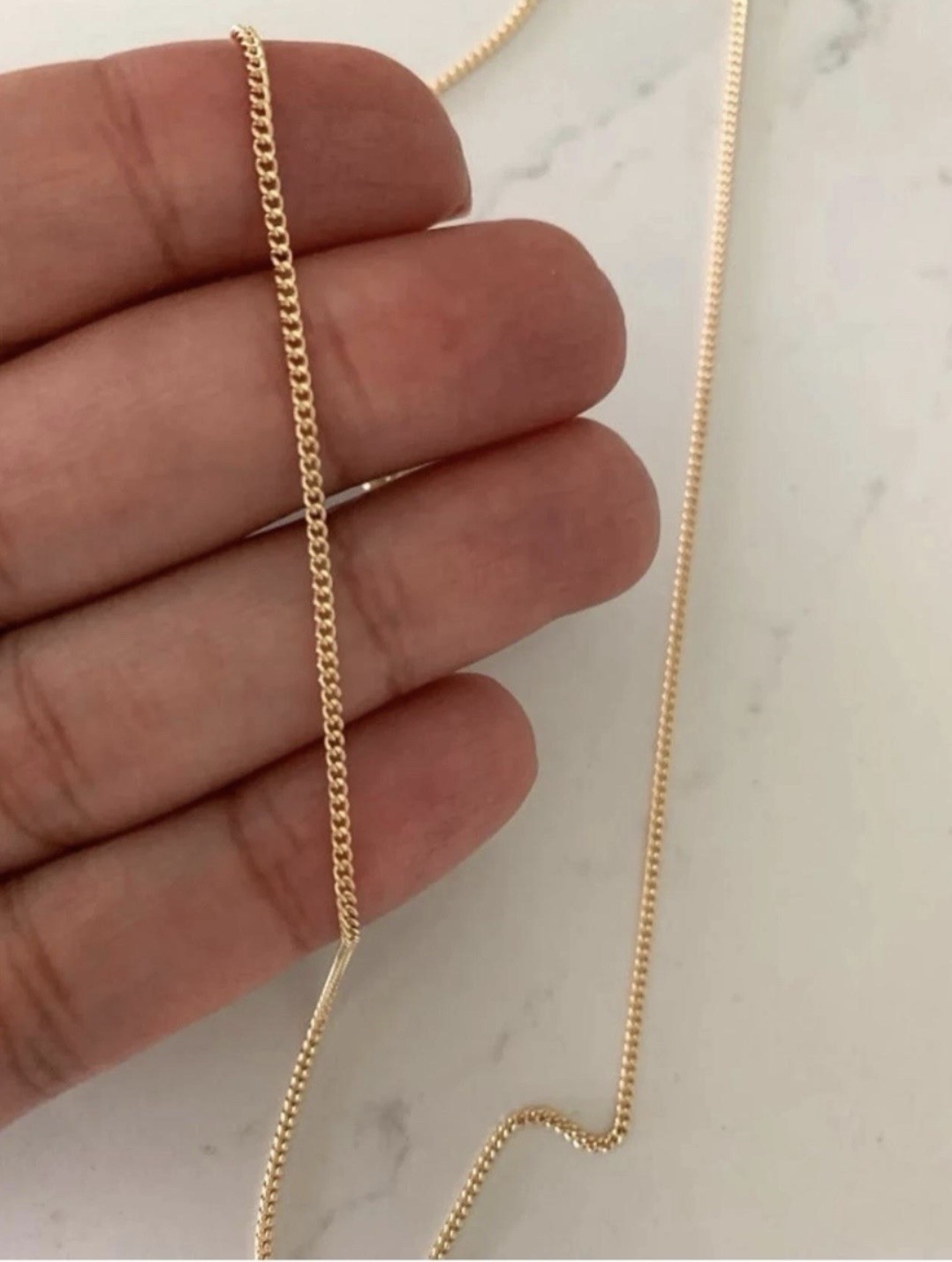 Cadena oro laminado 18 inches