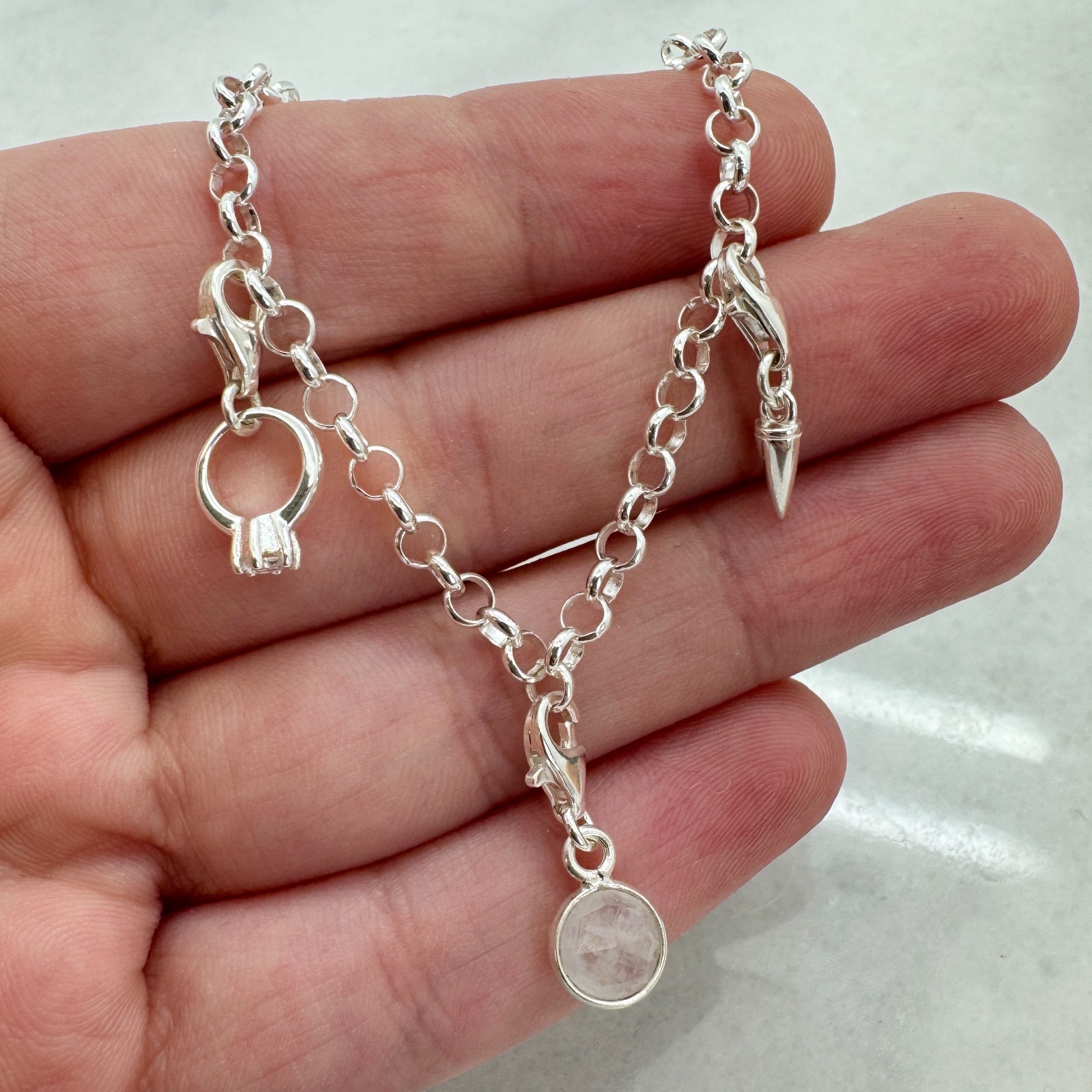 Solid Sterling Silver 3.5mm Rolo Chain- Necklace, Bracelet , Anklet – All Sizes
