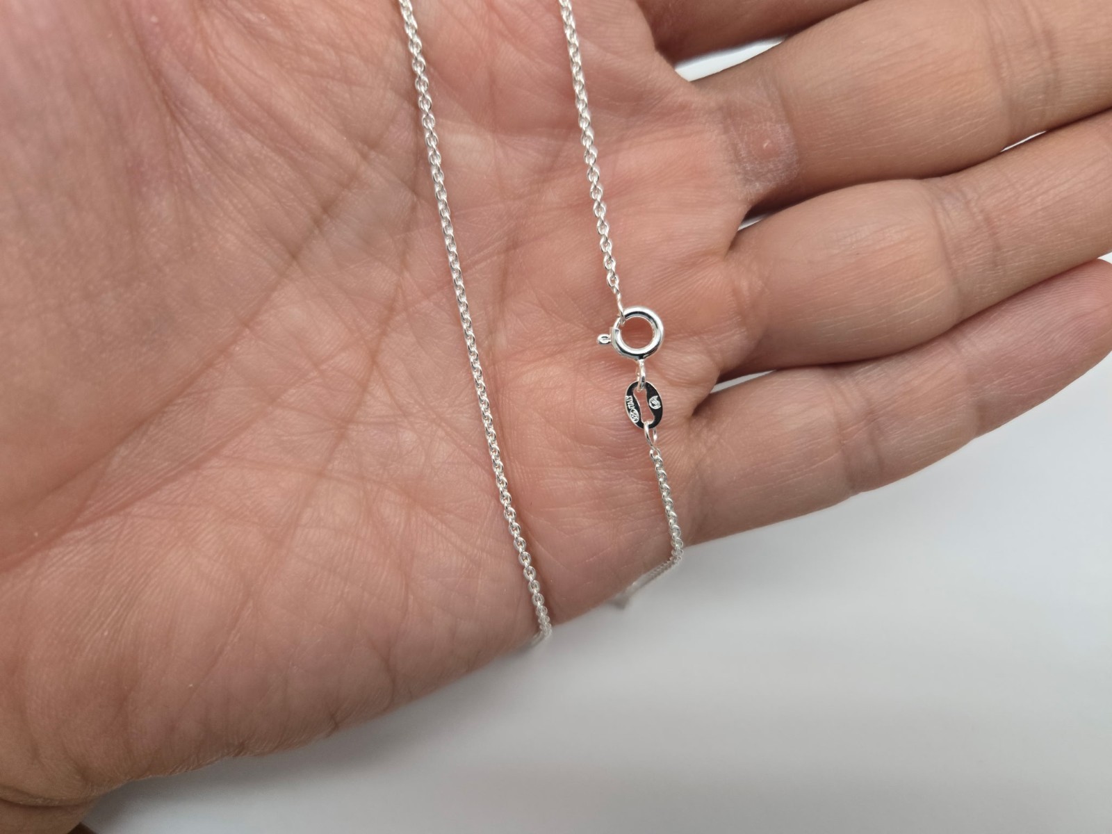 925 Sterling Silver Thin Cable Link Chain Necklace Bracelet 1.5mm 7″ to 30″